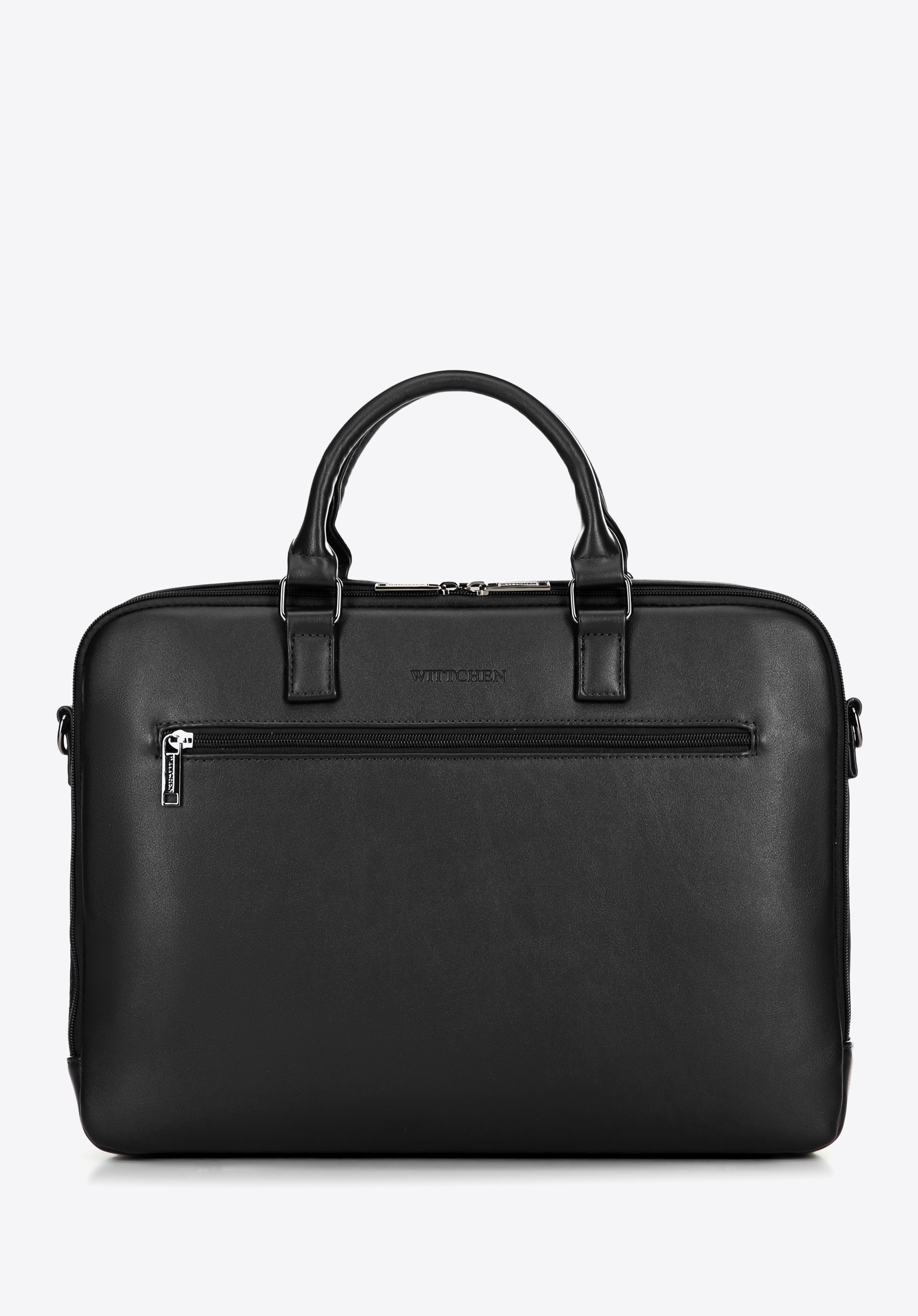 Чоловіча сумка для ноутбука 16" з екошкіри, чорний, 100-3P-907-1, Фото 1