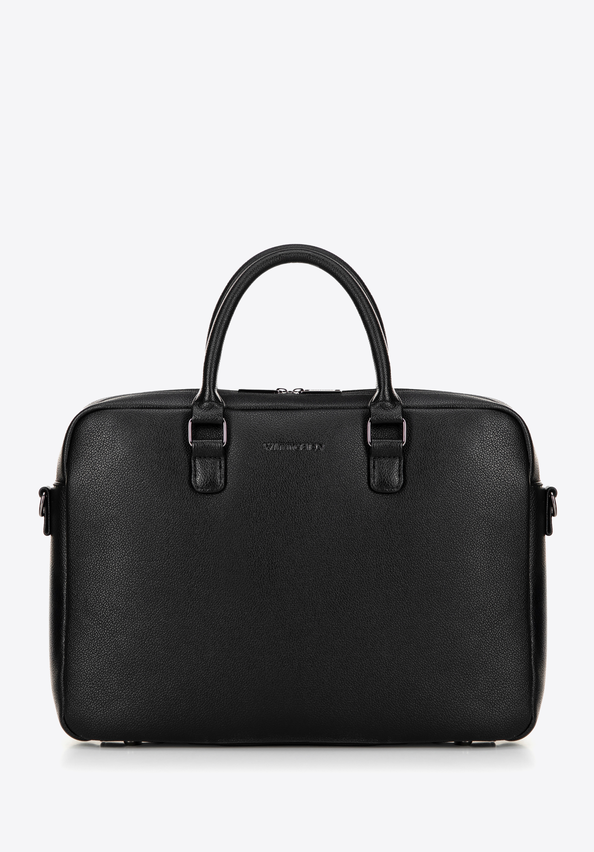 Чоловіча сумка для ноутбука 16" з екошкіри, чорний, 100-3P-909-1, Фото 1