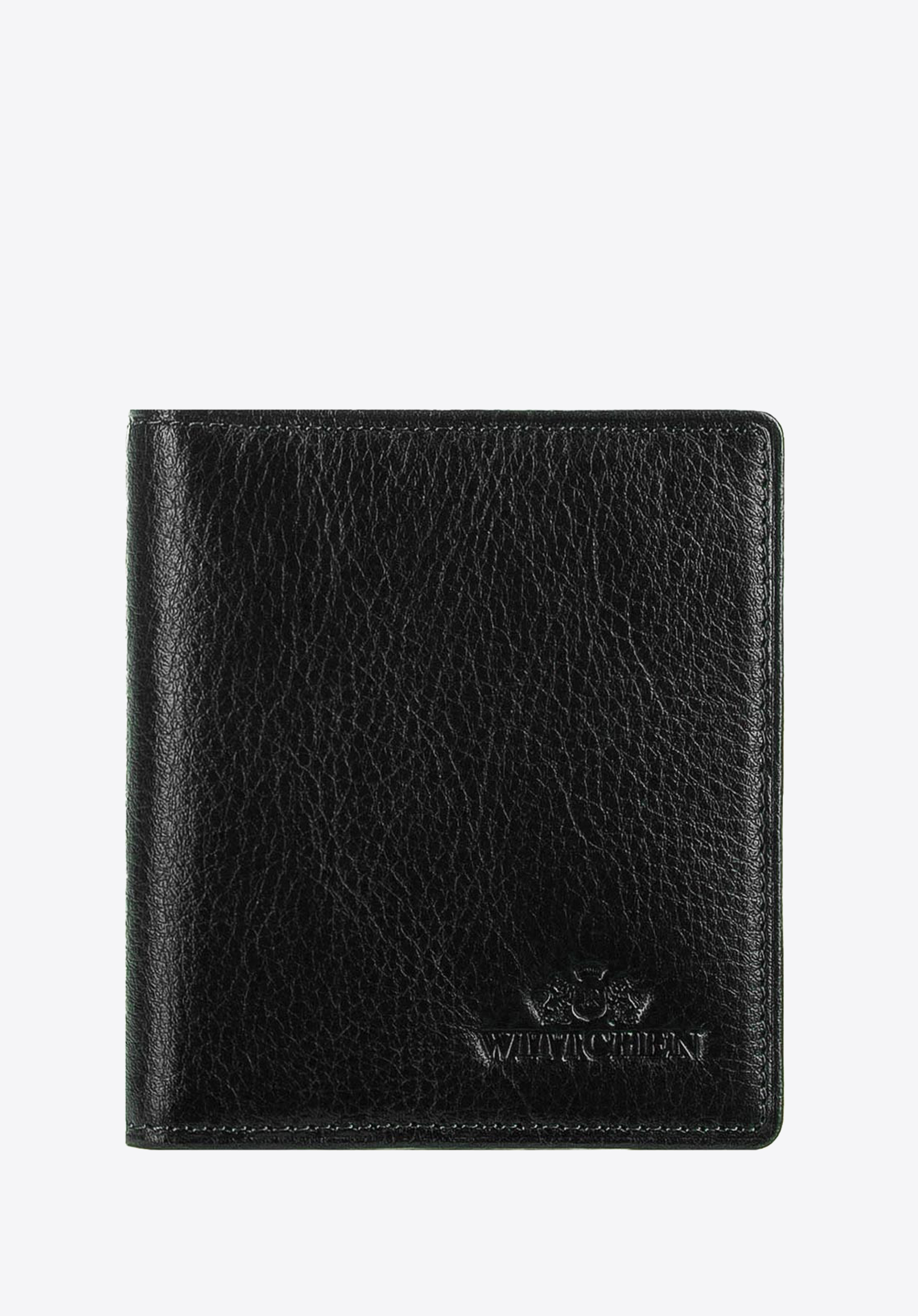 Класичний шкіряний футляр для карток, чорний, 21-2-291-1L, Фото 1