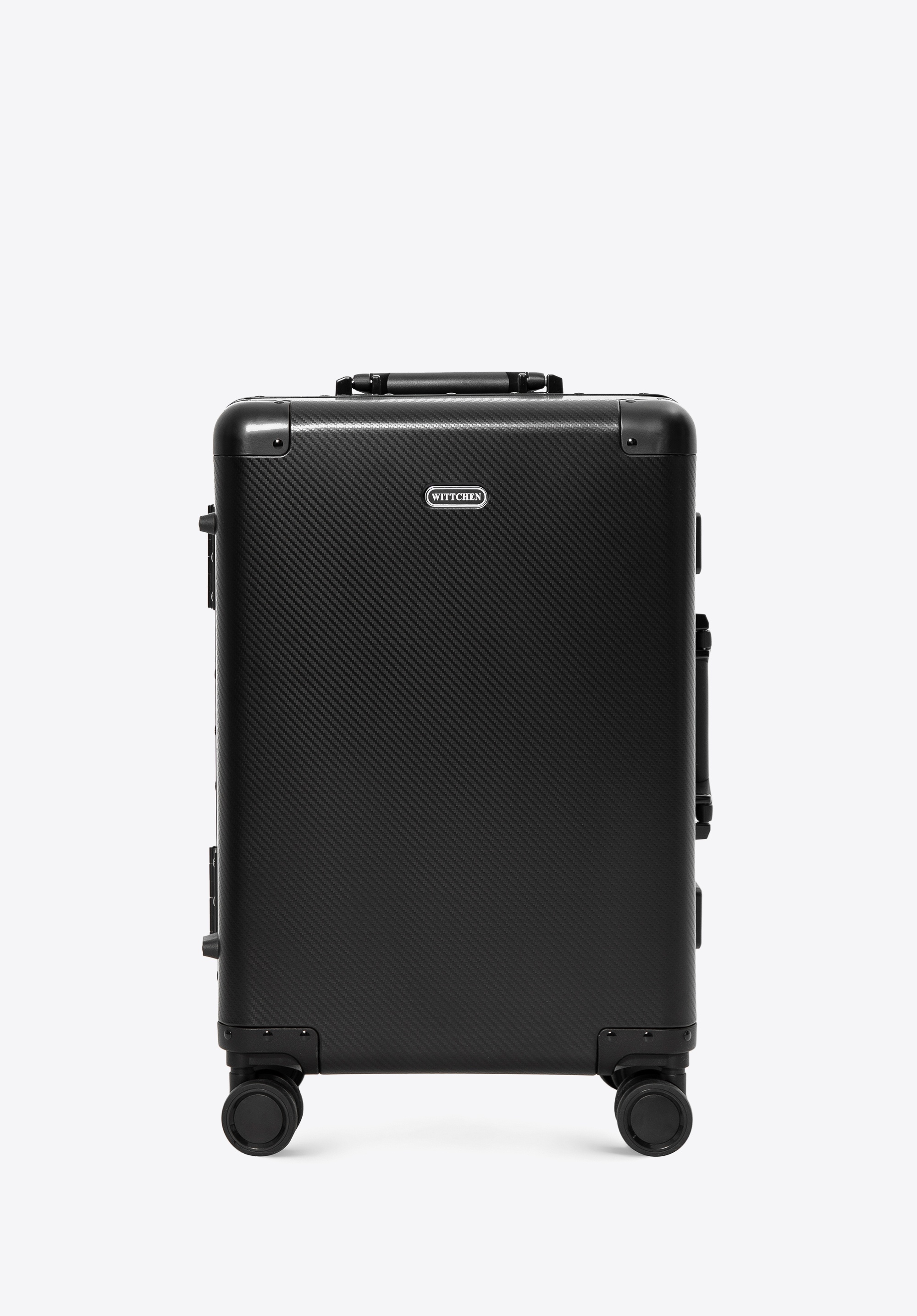 Маленька алюмінієва валіза на колесах, чорний, 56-3H-101-10M, Фото 1