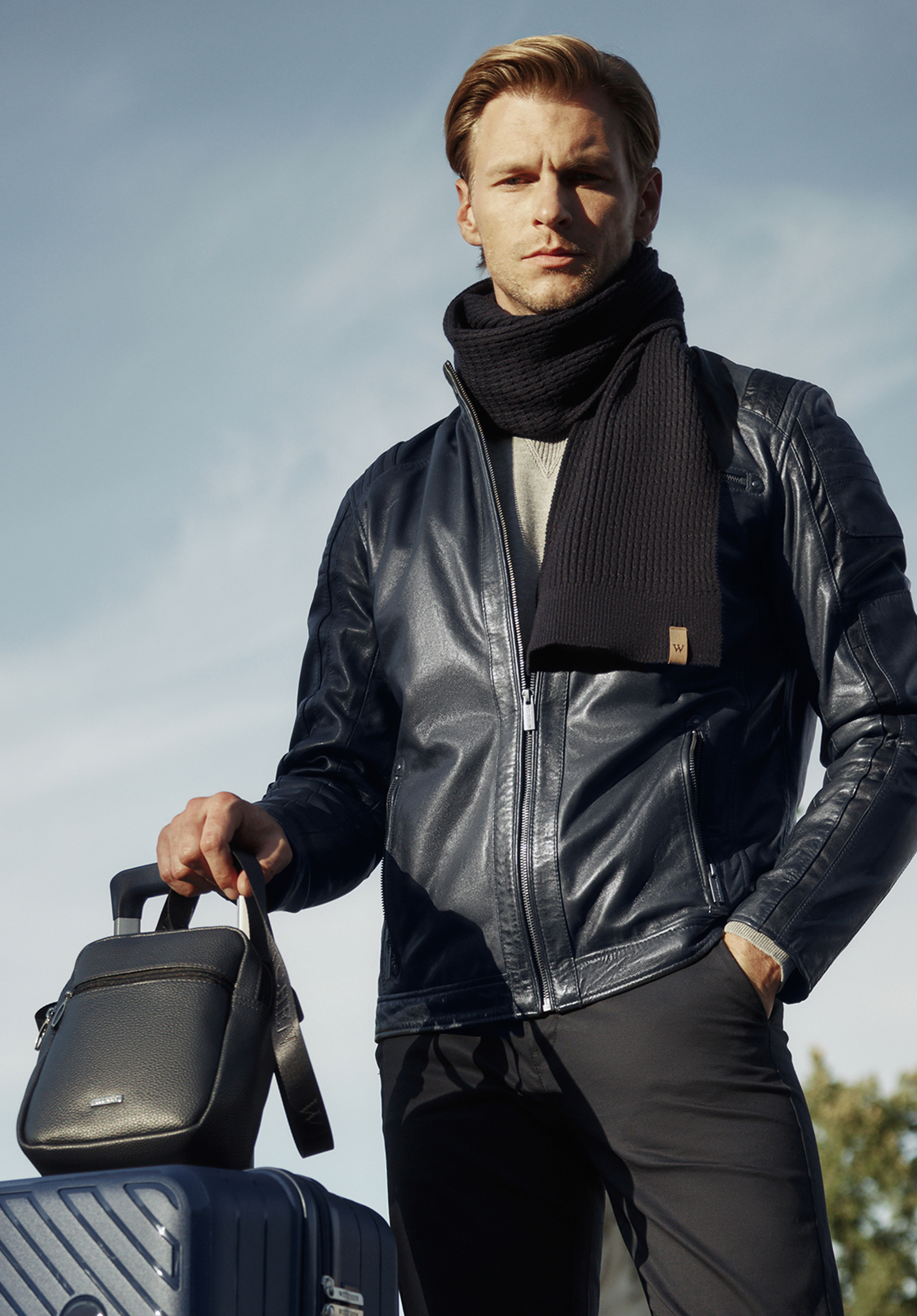 Маленька сумка-мессенджер з екошкіри, чорний, 100-4P-012-1, Фото 1