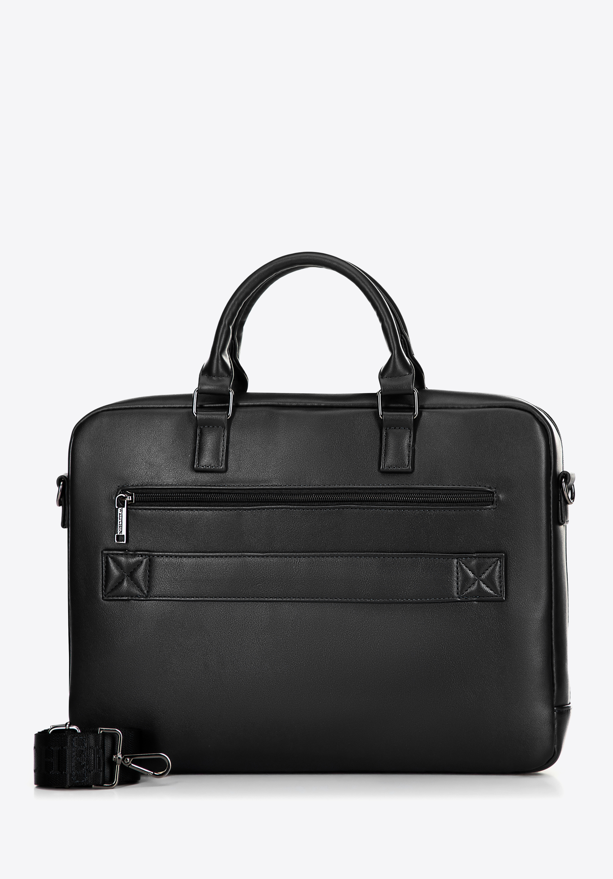 Чоловіча сумка для ноутбука 16" з екошкіри, чорний, 100-3P-907-1, Фото 1