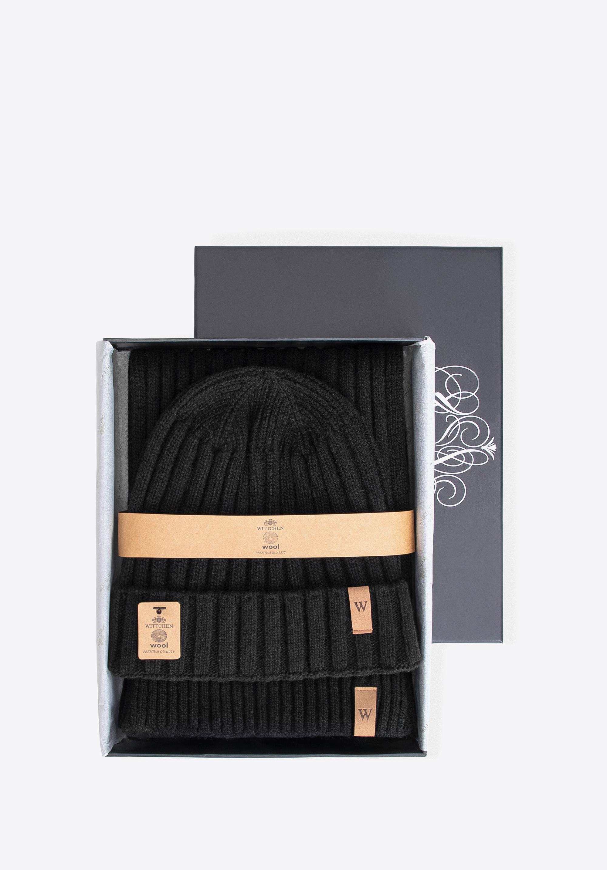 Чоловічий зимовий комплект з вовною, чорний, 101-SF-501-1, Фото 1