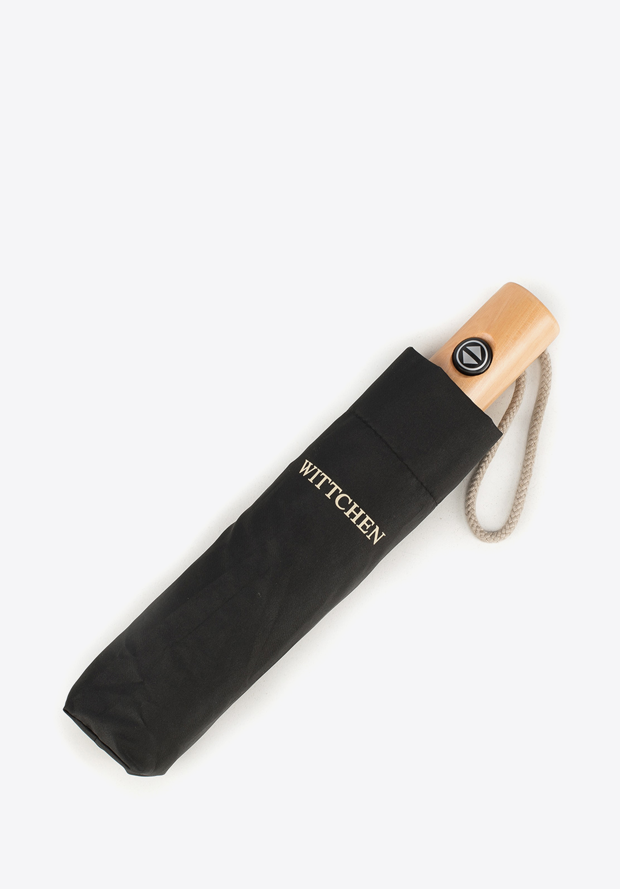 Automatický dáždnik s drevenou rukoväťou, čierna, PA-7-170-1, Obrázok 1