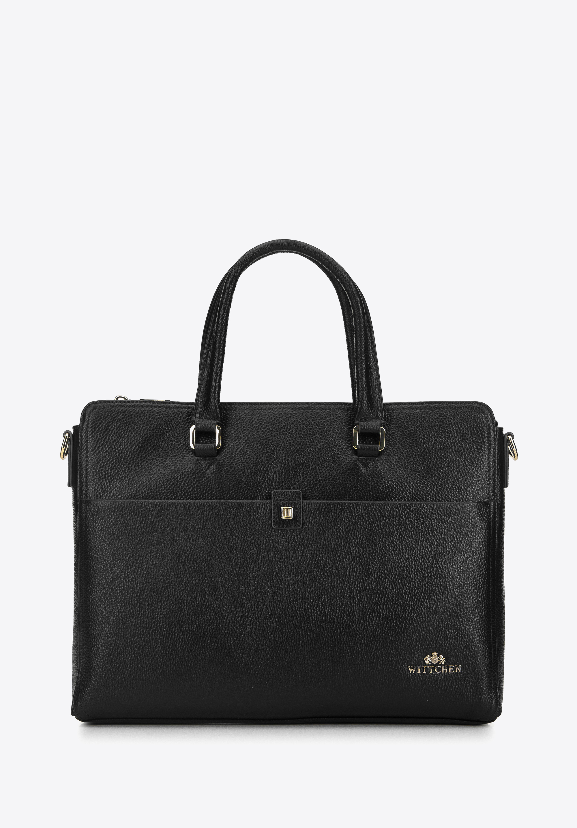 Dámska kožená taška na notebook 12'' s etui, čierna, 95-4E-611-1, Obrázok 1