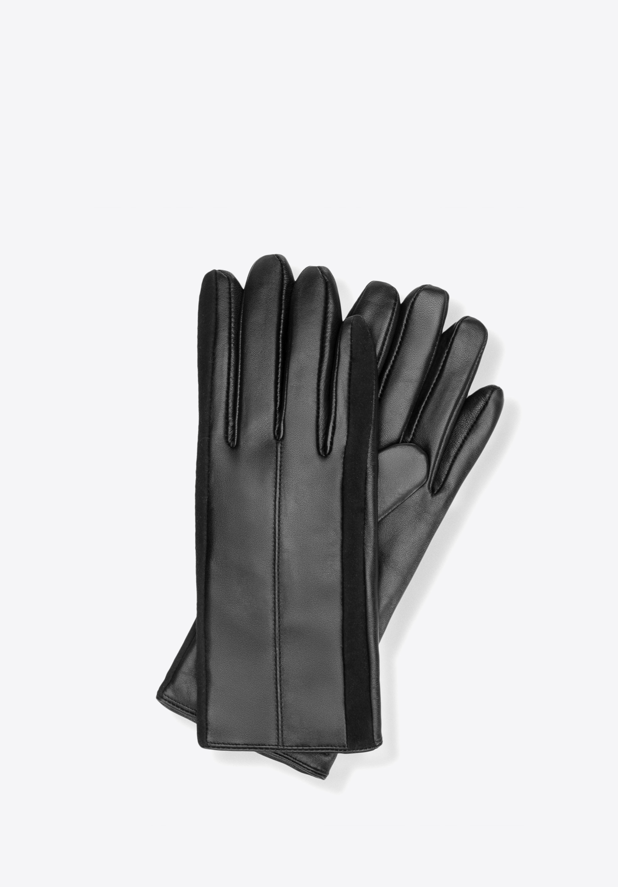 Dámske rukavice z ovčej kože, čierna, 44-6A-051-1-M, Obrázok 1