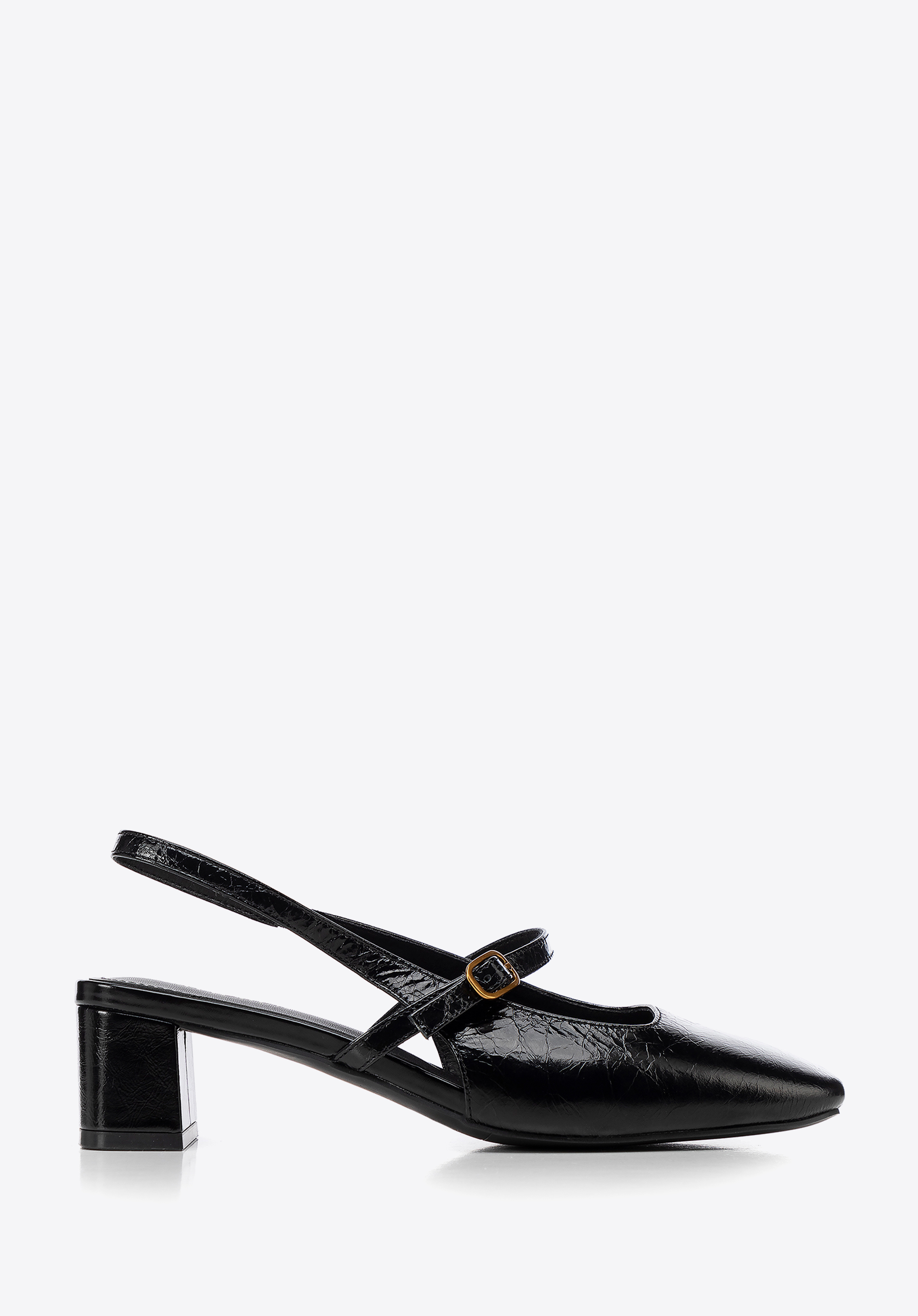 Dámske topánky na nízkom blokovom podpätku Mary Jane, čierna, 100-D-954-9-35, Obrázok 1