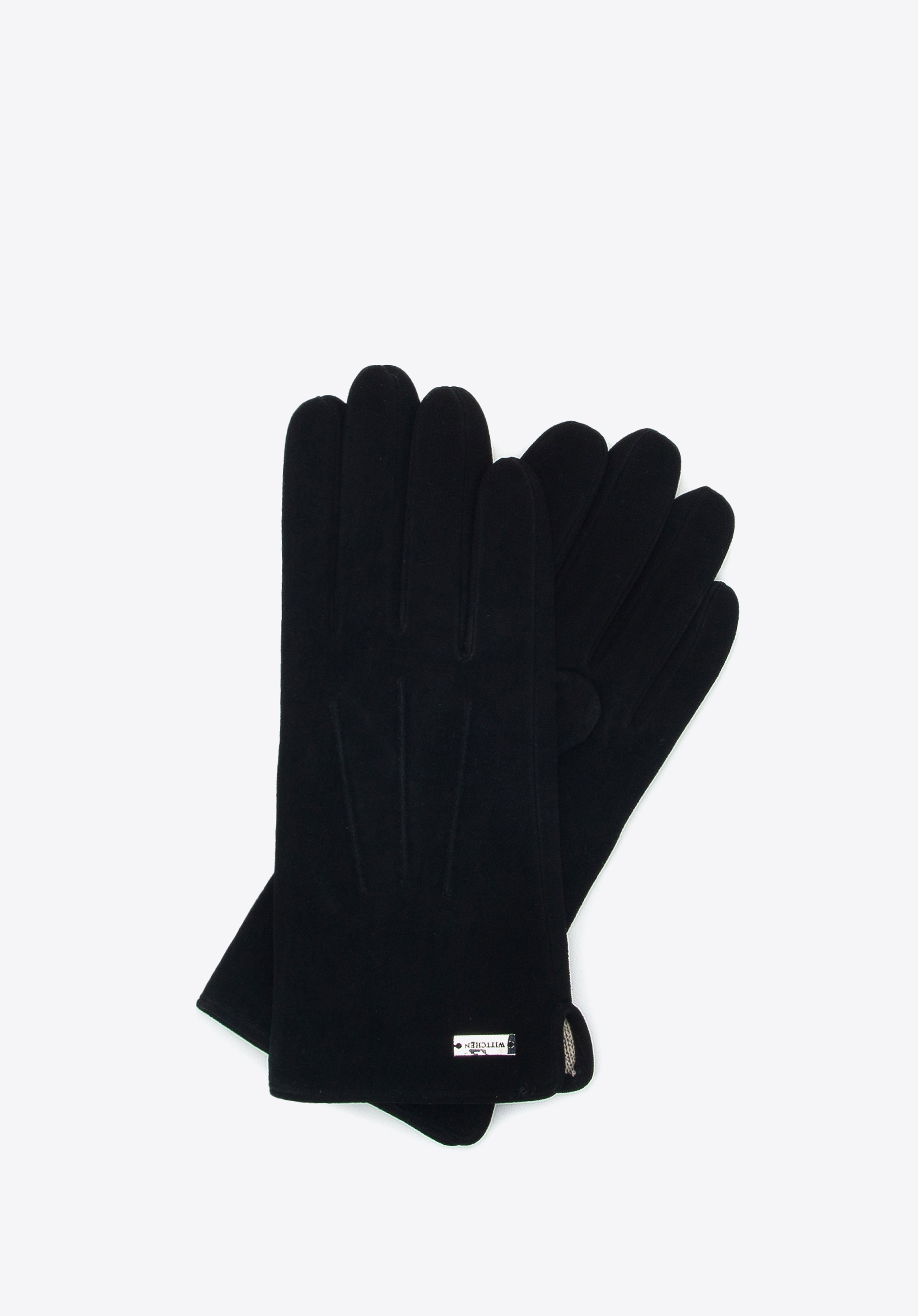 Dámske velúrové rukavice, čierna, 44-6A-017-1-XL, Obrázok 1
