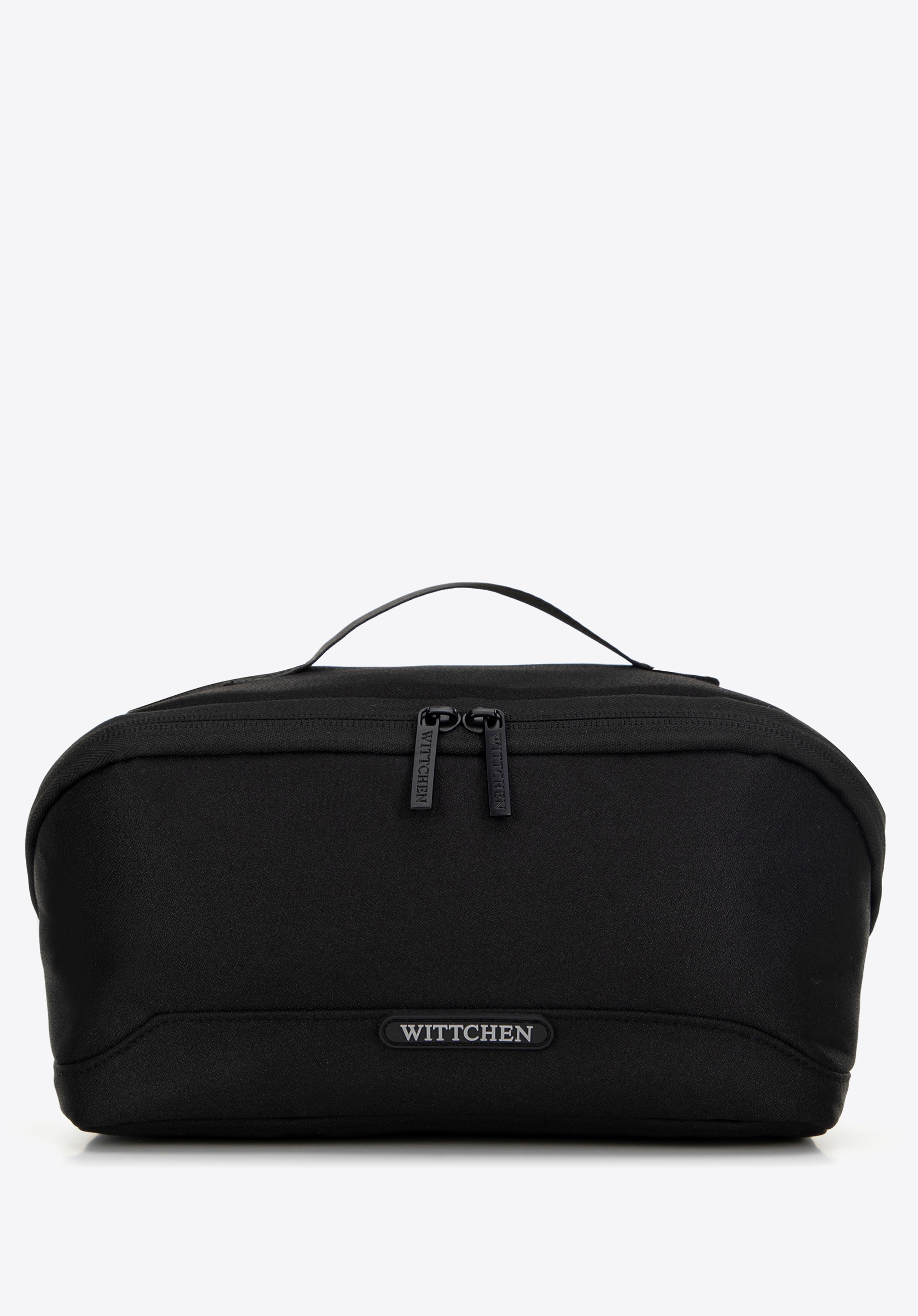 Dámsky dvojkomorový cestovný kozmetický kufrík, čierna, 56-3S-702-10, Obrázok 1