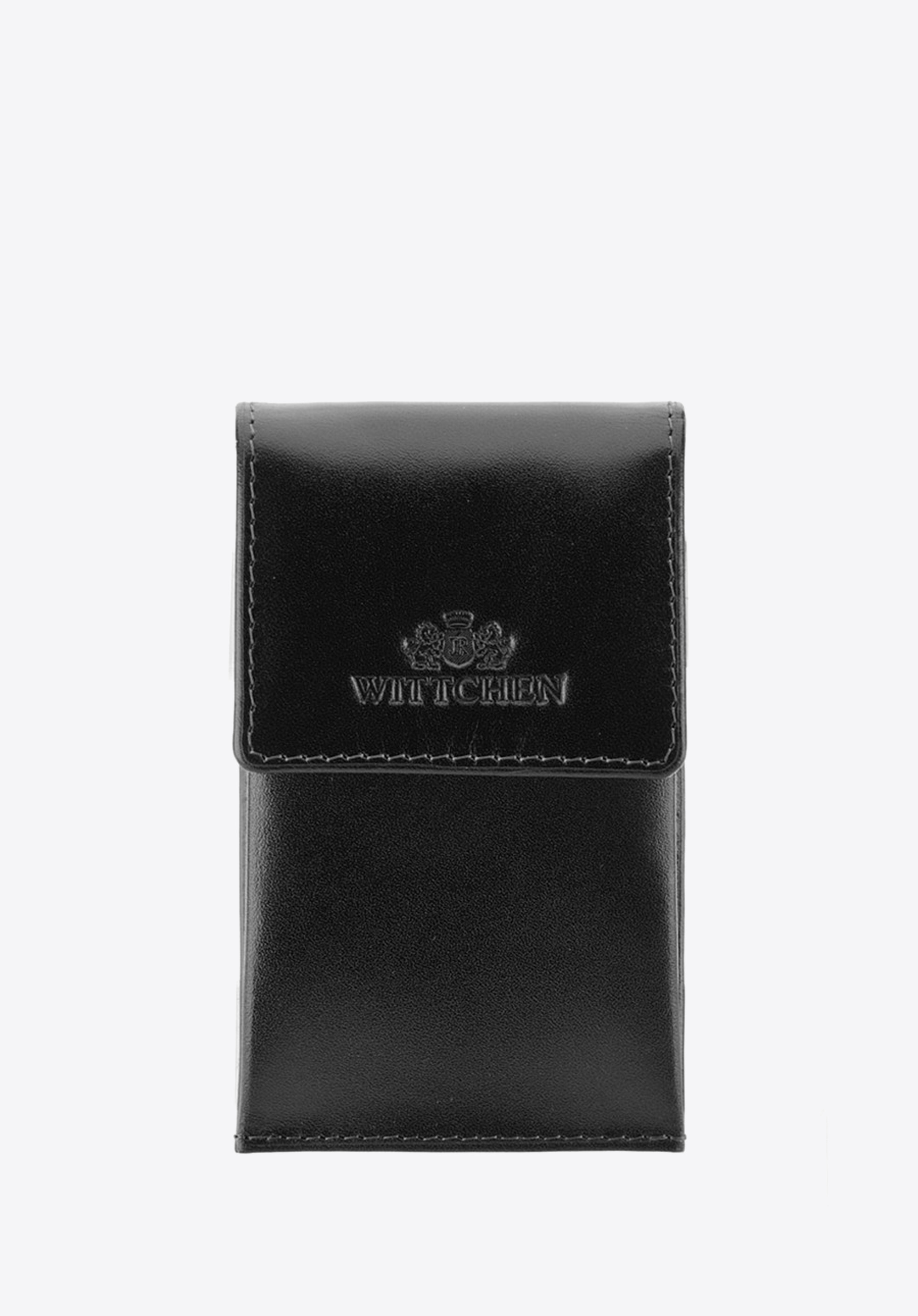 Kožené puzdro na kľúče obdĺžnikové, čierna, 21-2-015-1, Obrázok 1