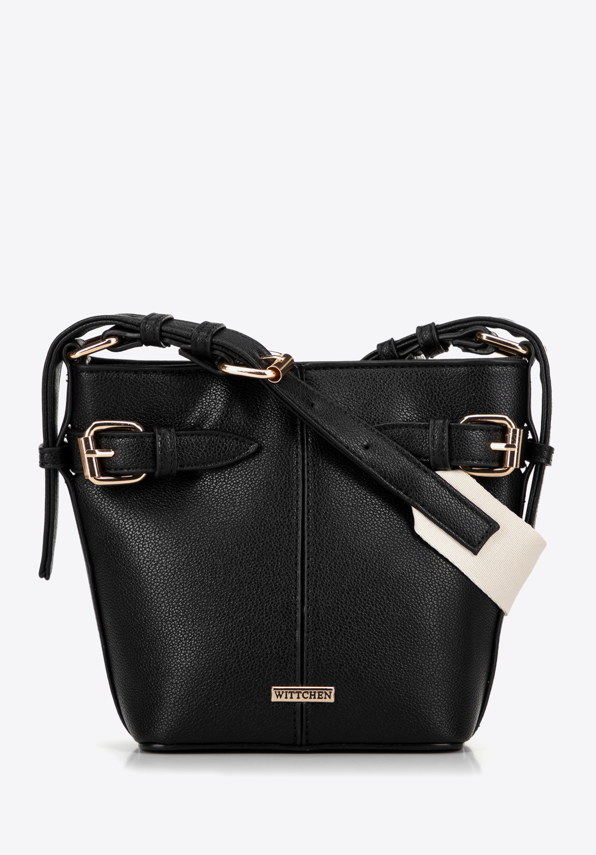 Malá taška z imitácie kože, čierna, 100-4Y-210-1, Obrázok 1