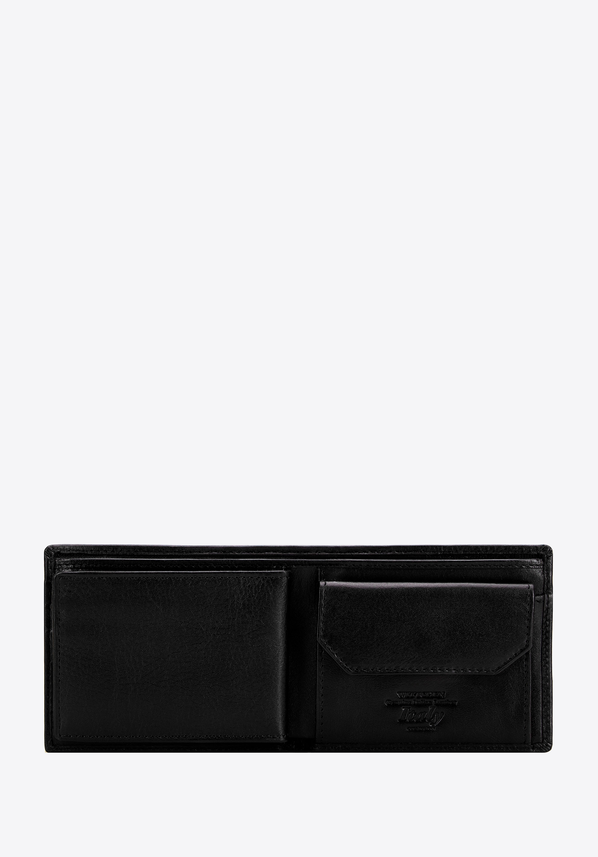 Pánska klasická kožená peňaženka, čierna, 21-1-019-L10, Obrázok 1