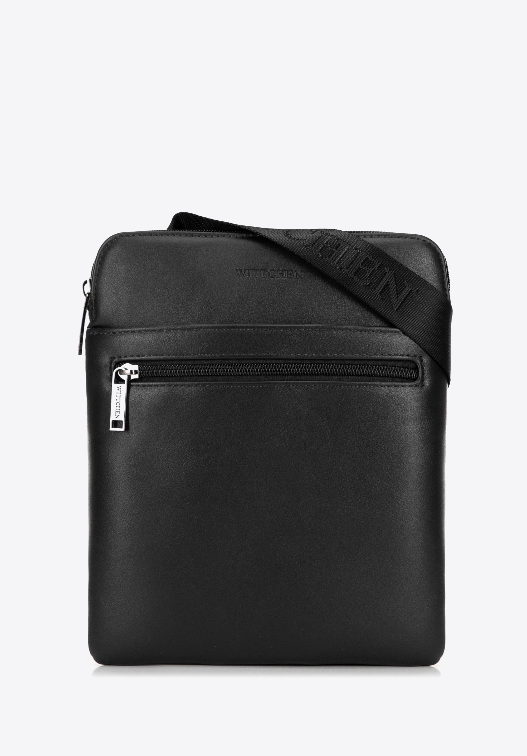 Pánska messenger taška z umelej kože, čierna, 100-4P-908-1, Obrázok 1