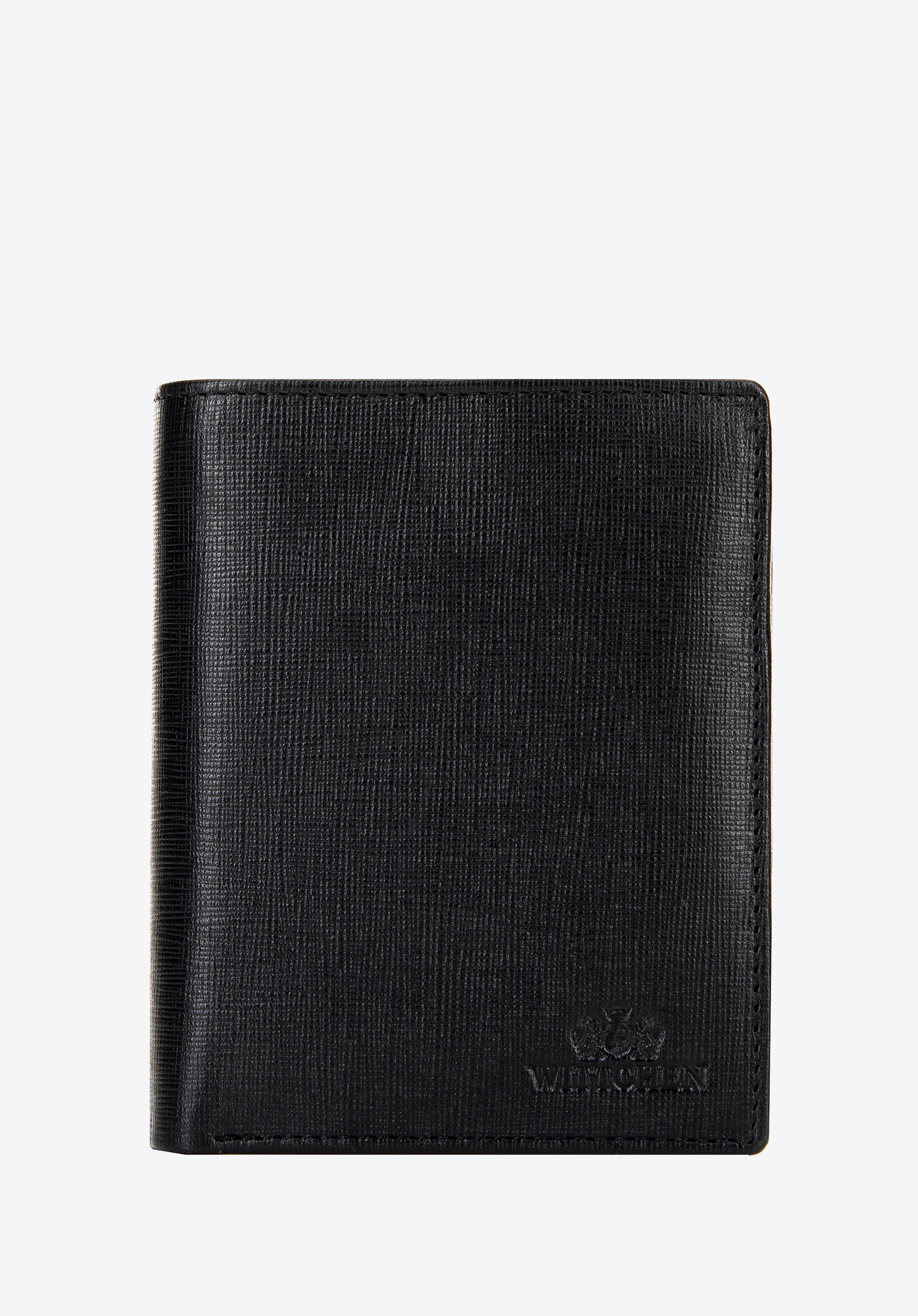 Pánska peňaženka zo safínskej kože, čierna, 14-1S-090-LG1, Obrázok 1