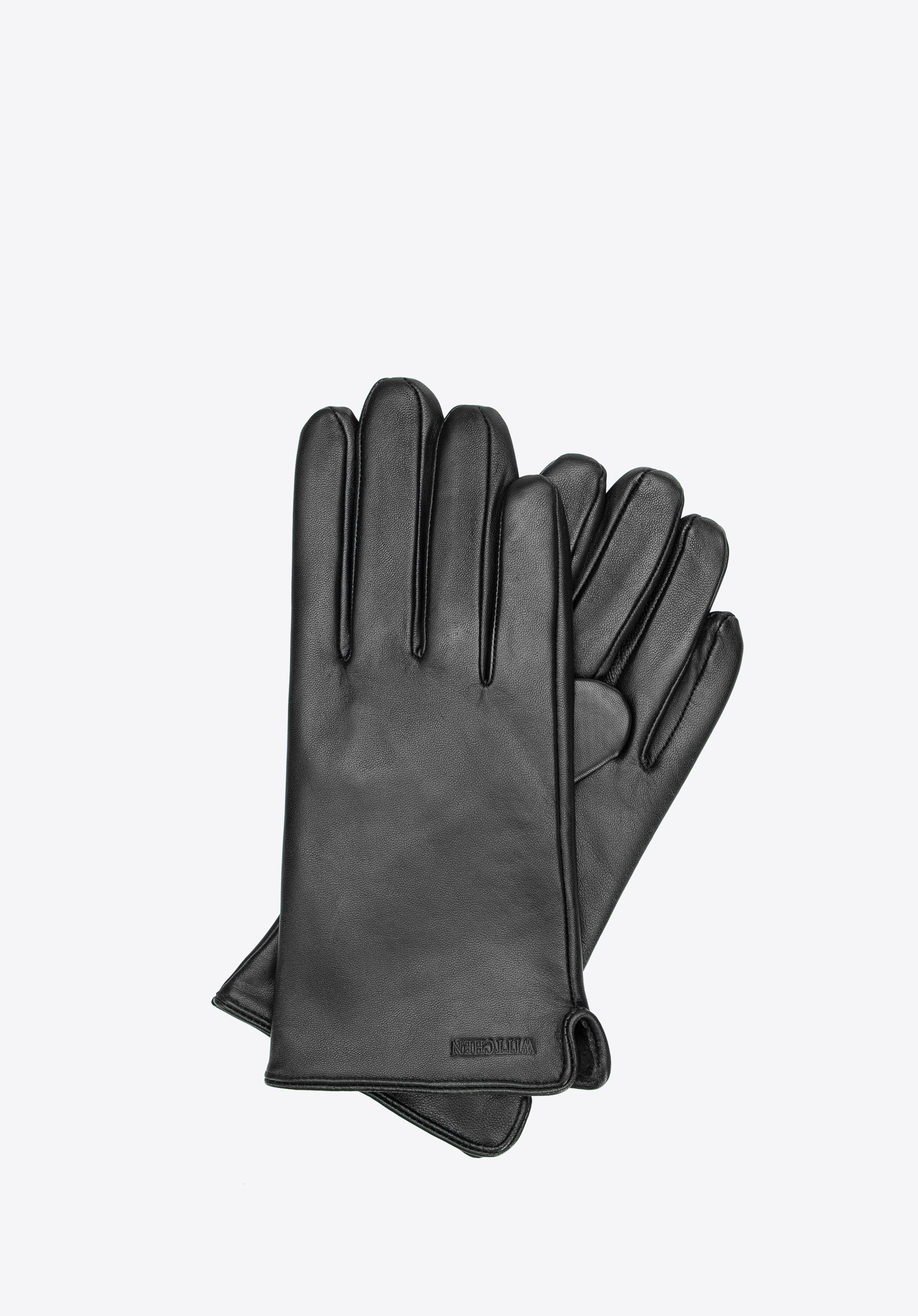 Pánske klasické kožené rukavice, čierna, 39-6A-019-1-XS, Obrázok 1