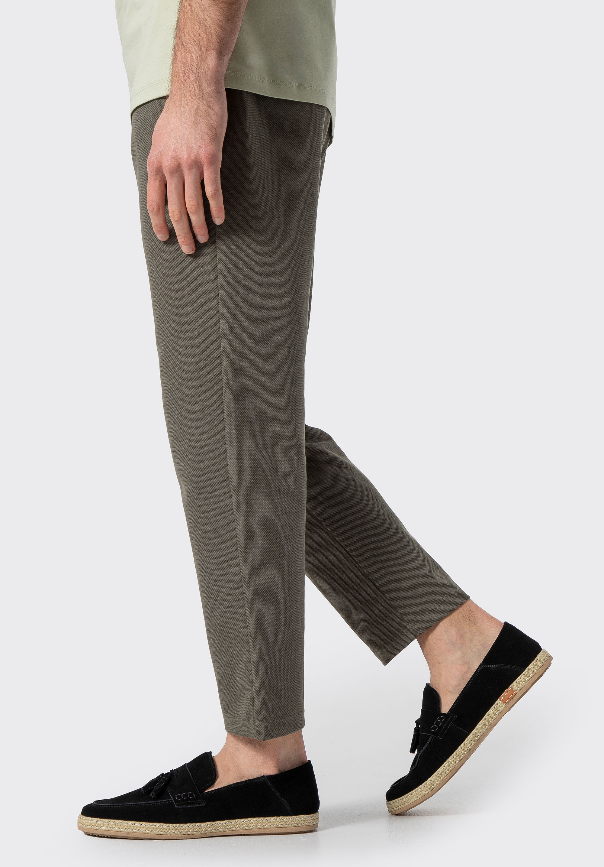 Pánske semišové mokasíny so strapcami, čierna, 100-M-503-1-45, Obrázok 1