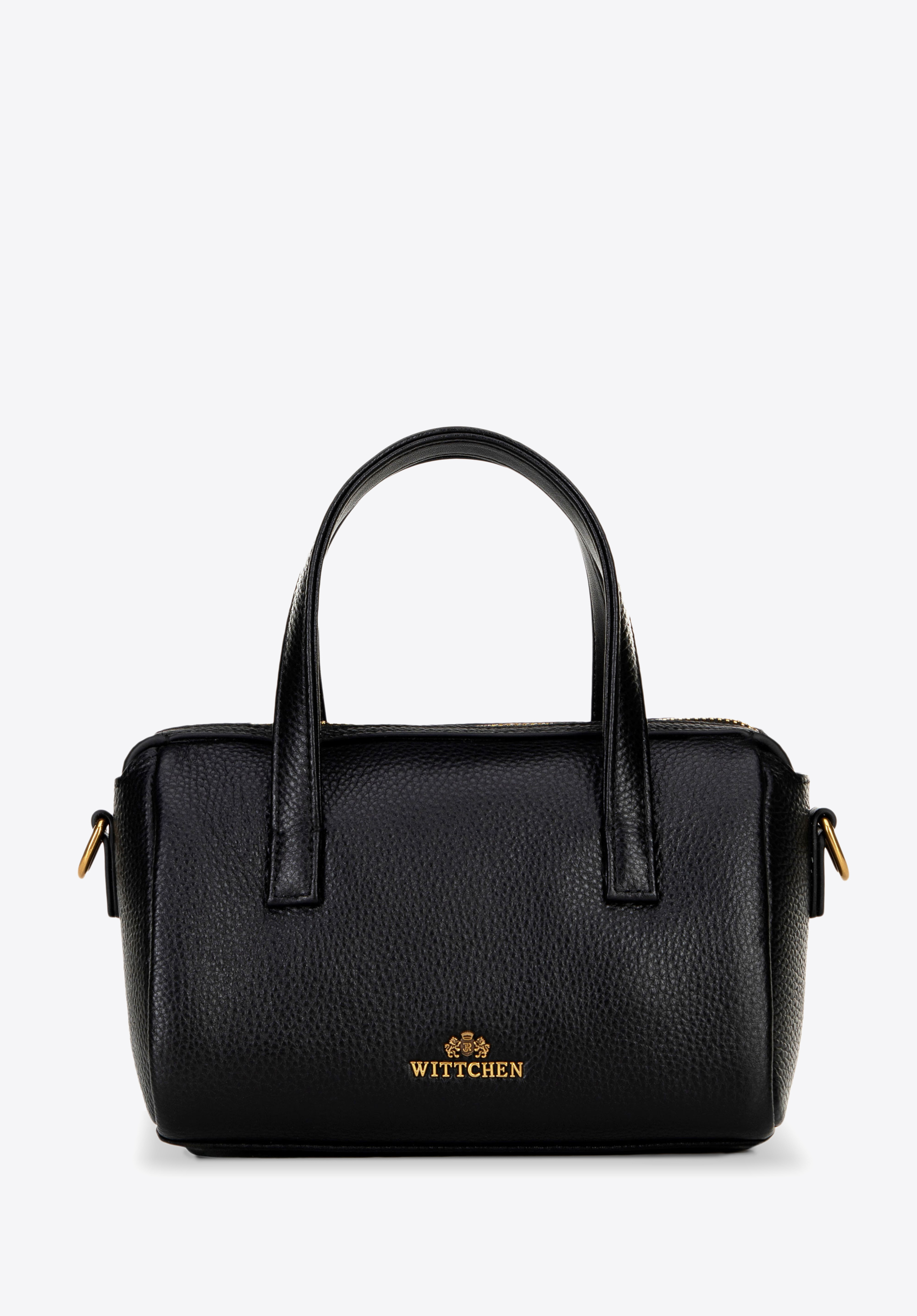 Women''s small leather tote bag, čierna, 100-4E-212-1, Obrázok 1