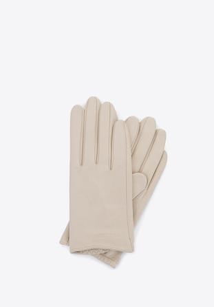 Mănuși de damă din piele netedă, crem, 46-6-309-A-X, Fotografie 1