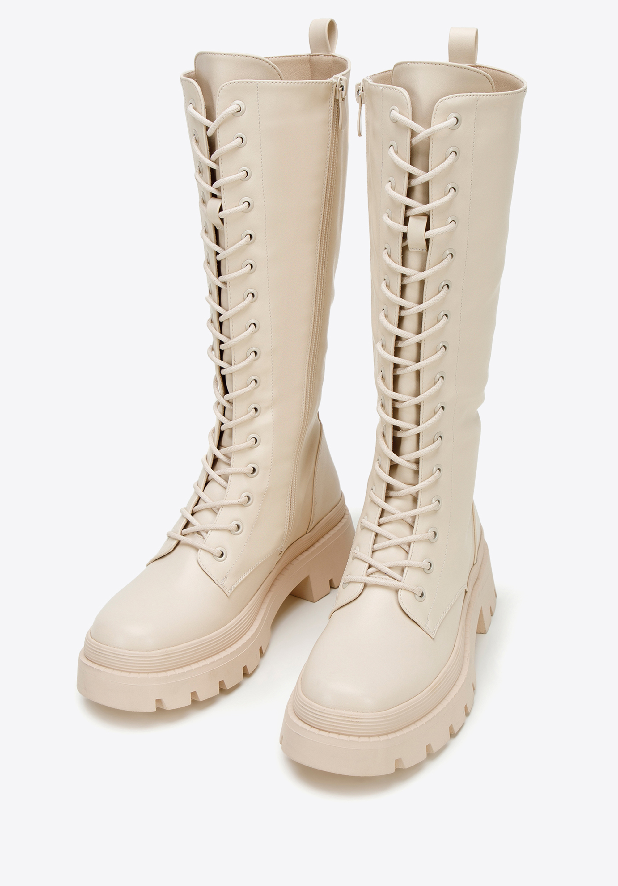 Pantofi cu platformă înaltă pentru femei, crem, 97-DP-802-0-39, Fotografie 1