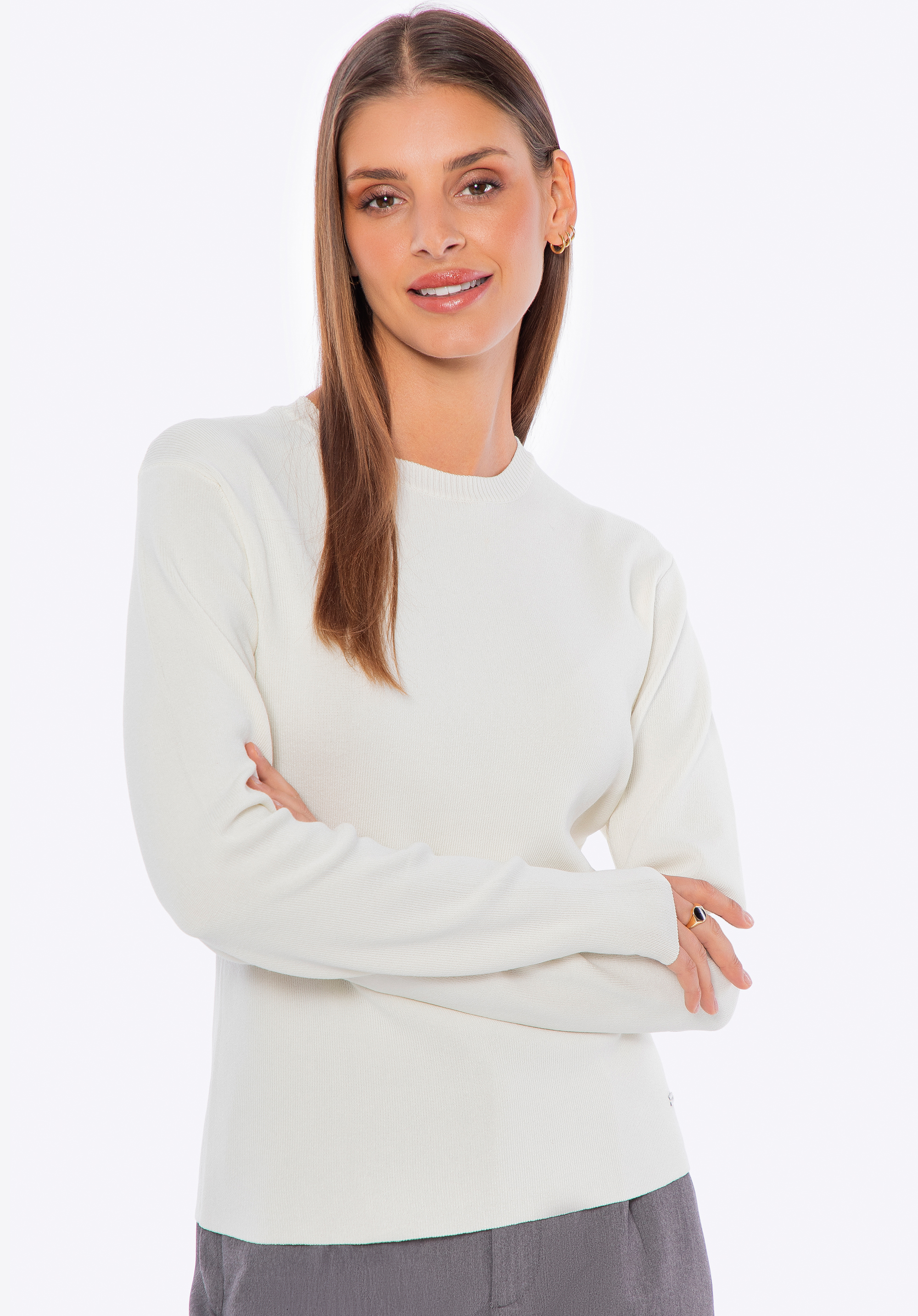 Pulover din amestec de viscoză și nailon pentru femei