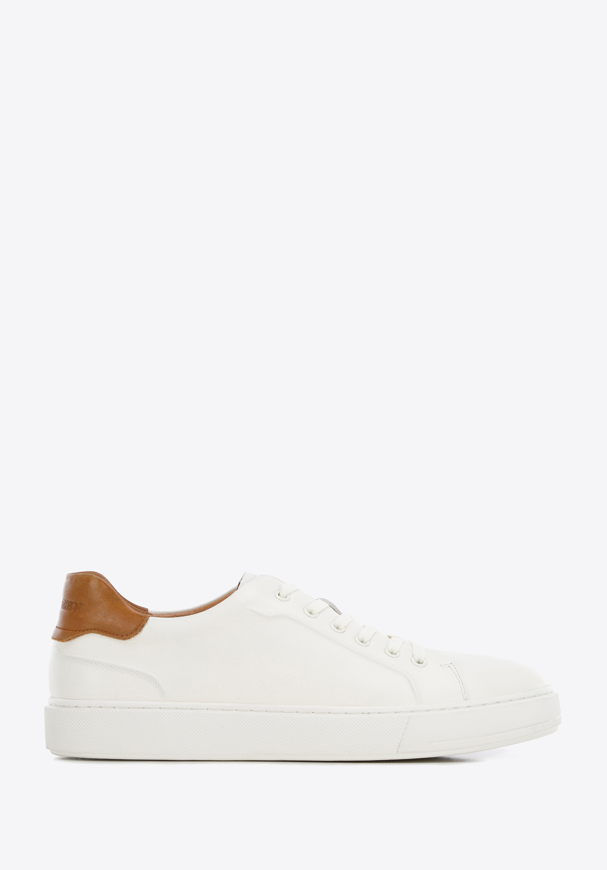 Sneakers für Herren aus Leder, creme-braun, 96-M-512-5-45, Bild 1