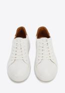Sneakers für Herren aus Leder, creme-braun, 96-M-512-1-43, Bild 2