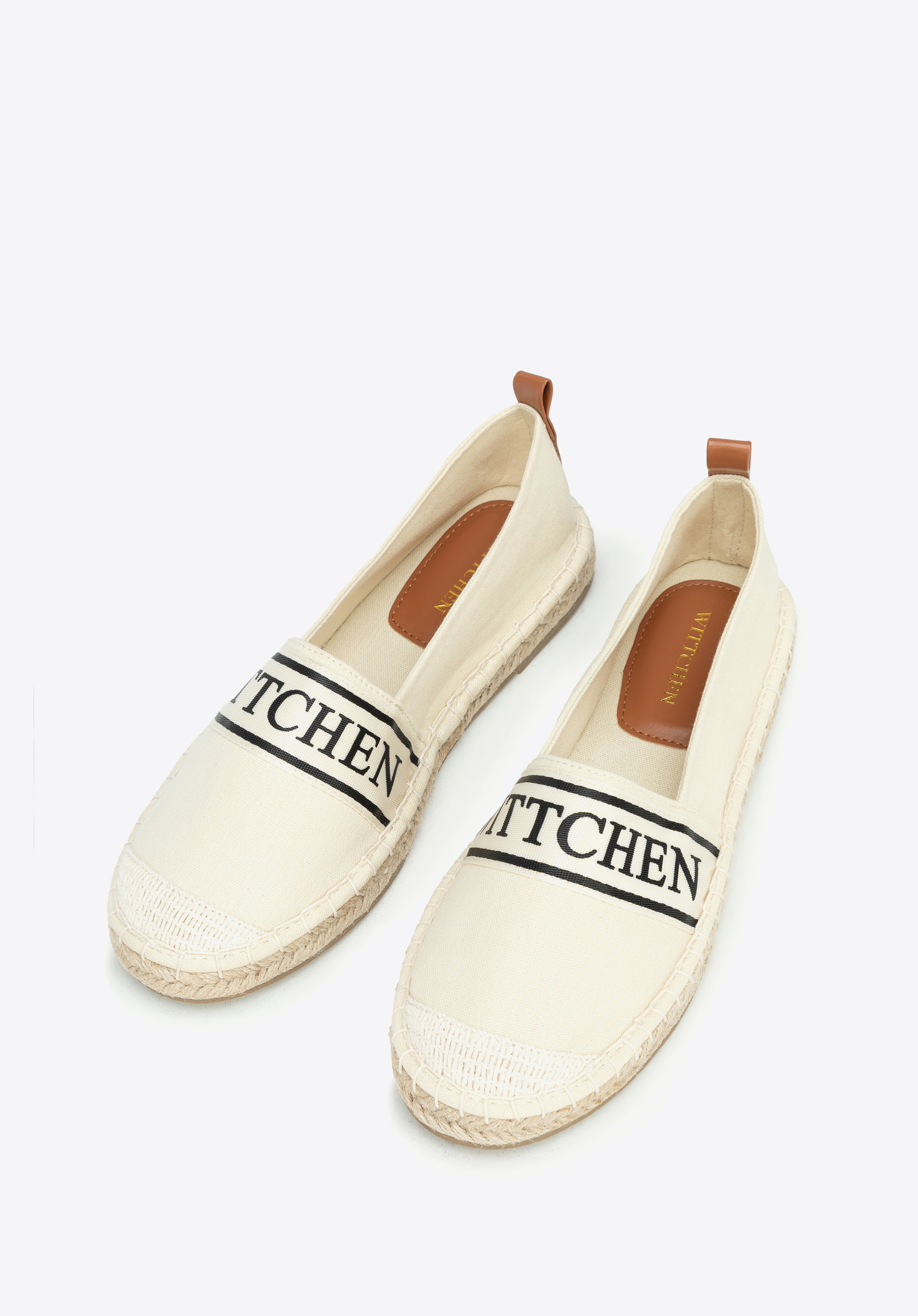 Damen-Espadrilles mit WITTCHEN-Logo-Besatz, Creme, 100-P-811-9-39, Bild 1