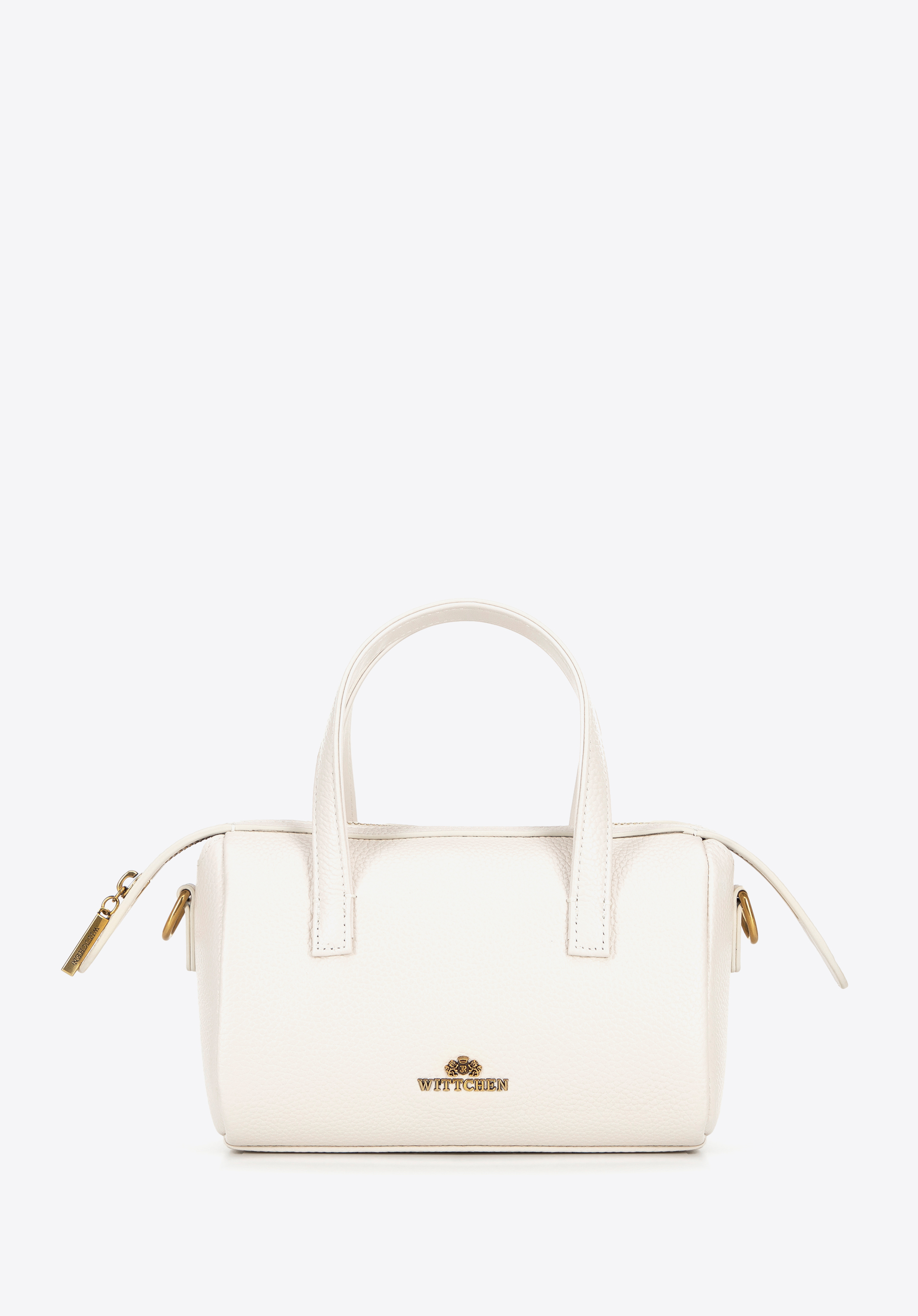 Damen Leder-Tasche, Creme, 100-4E-212-0, Bild 1