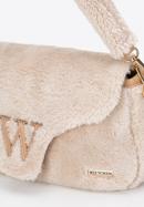 Damenhandtasche aus KunstfellI, Creme, 97-4Y-249-P, Bild 4