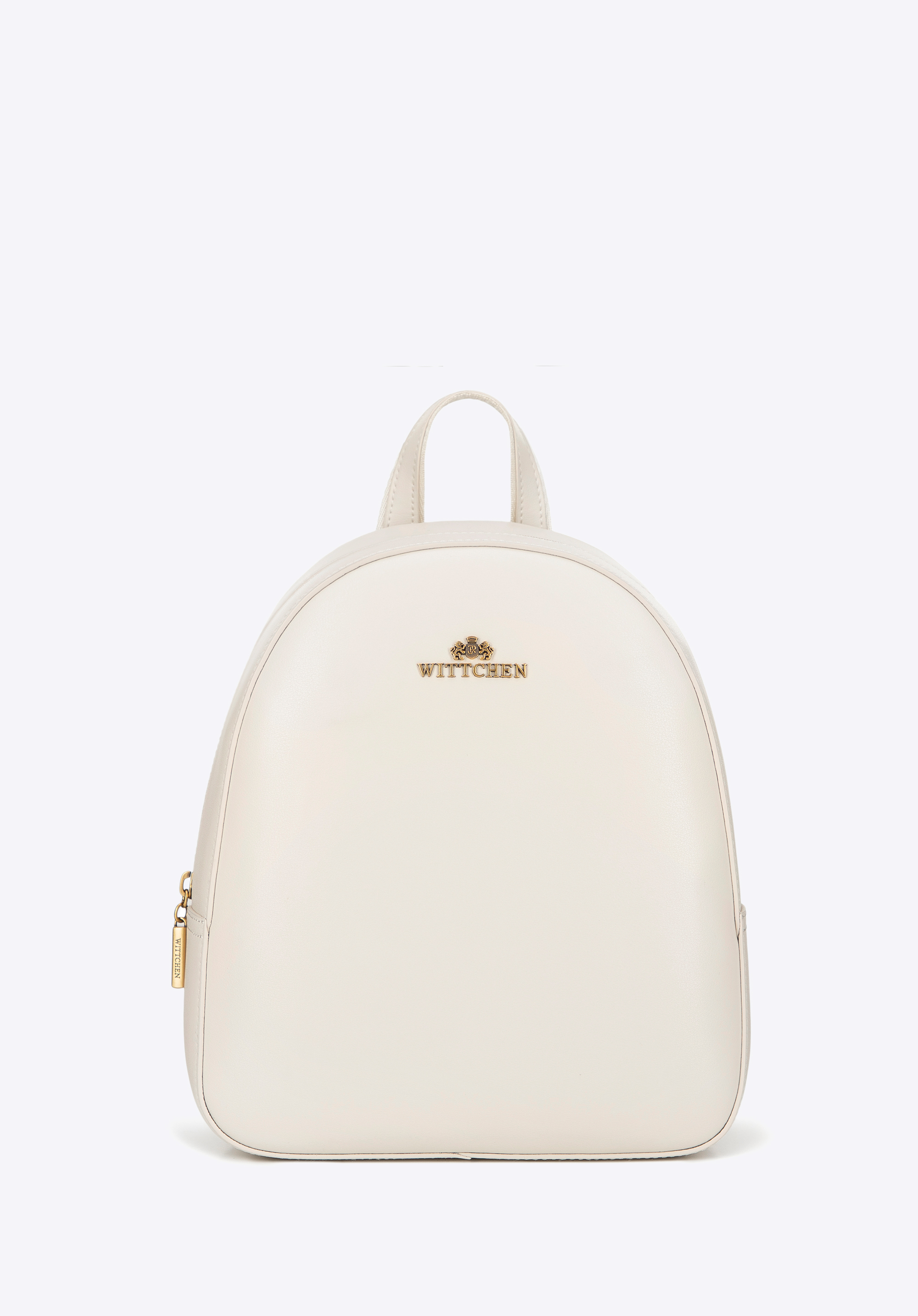 Damenrucksack aus Glattleder, Creme, 101-4E-616-9, Bild 1