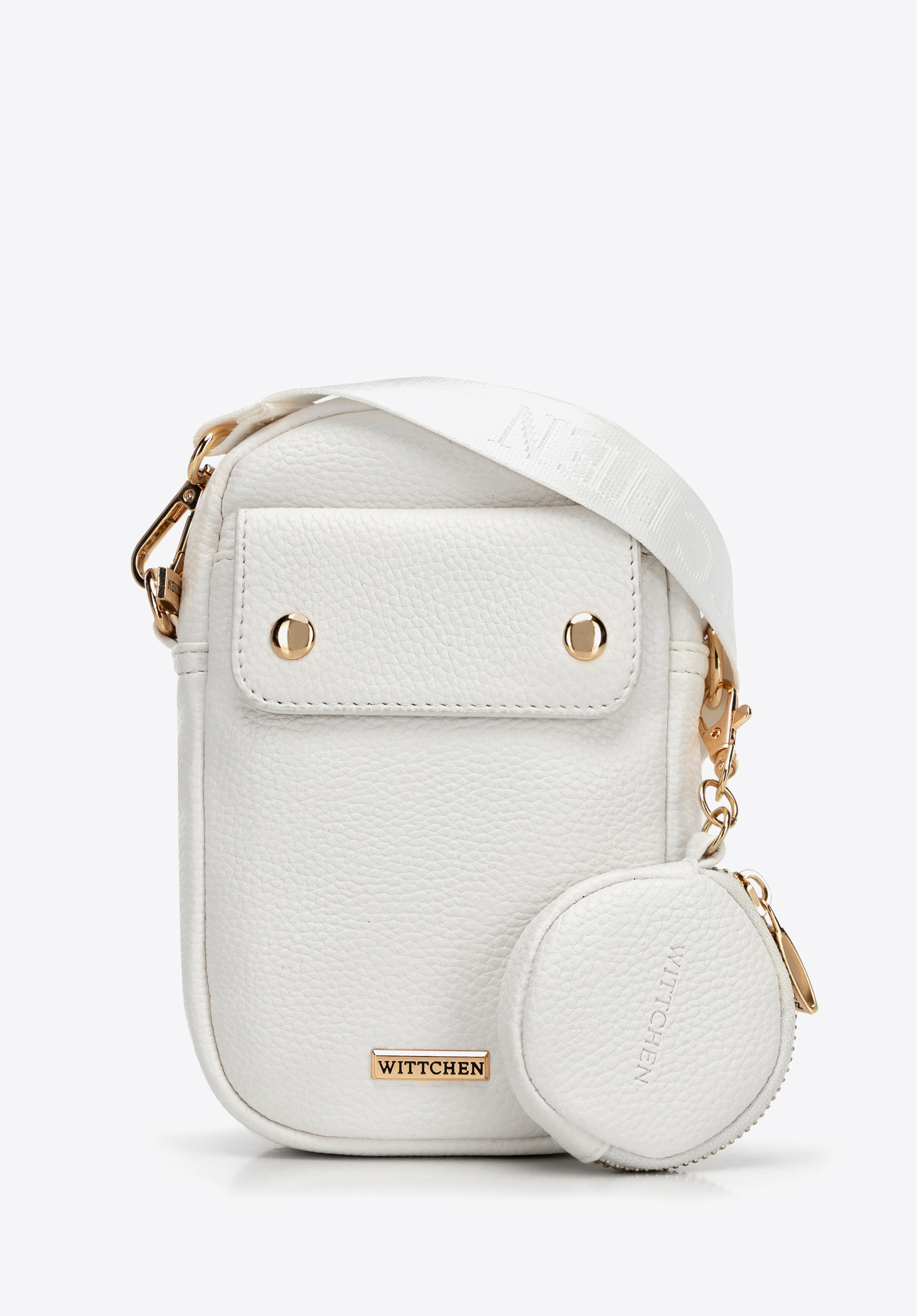 Damen-Mini-Tasche aus Öko-Leder, creme-gold, 100-2Y-011-0G, Bild 1