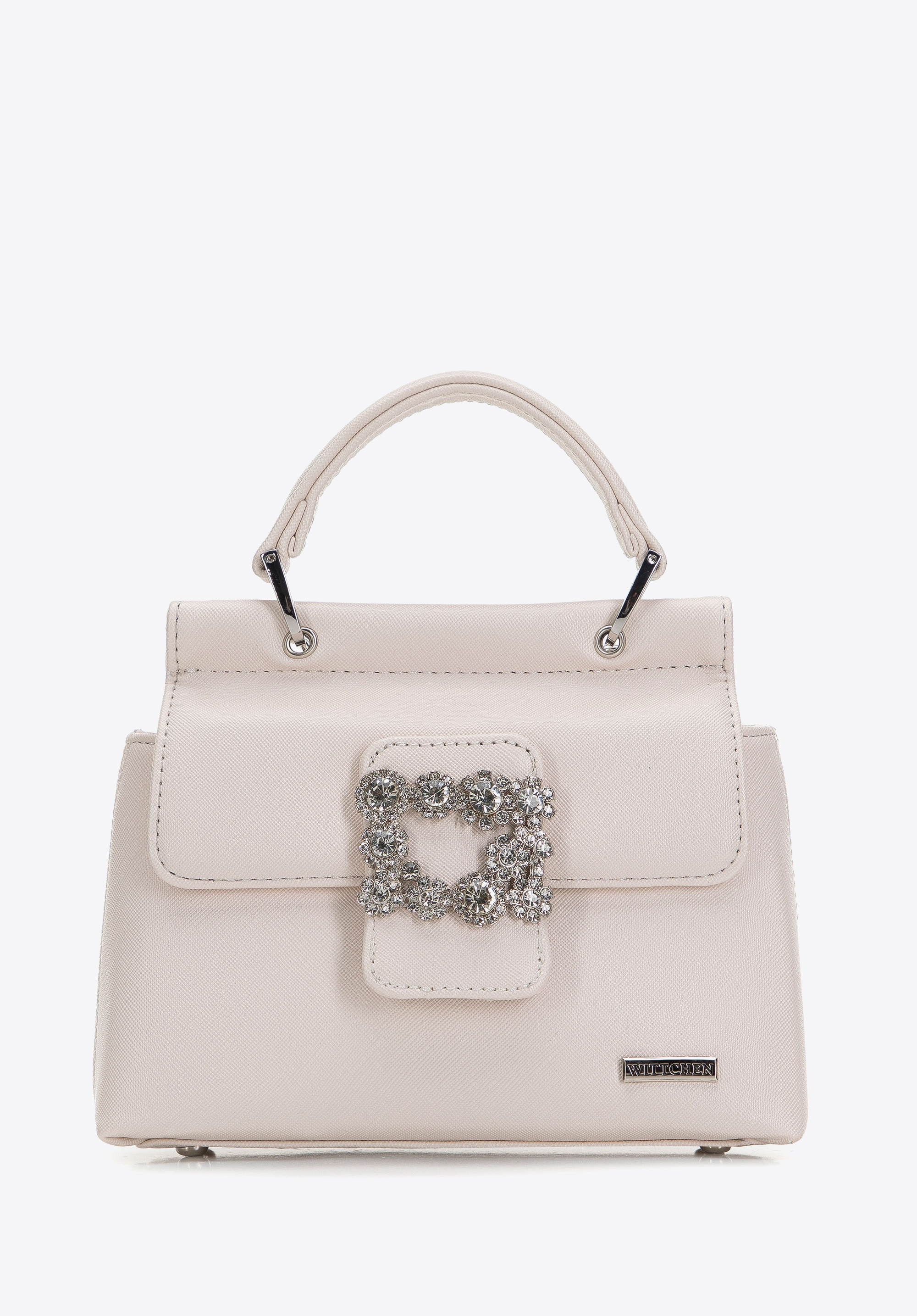 Kleine Tragetasche für Damen., Creme, 98-4Y-212-0, Bild 1