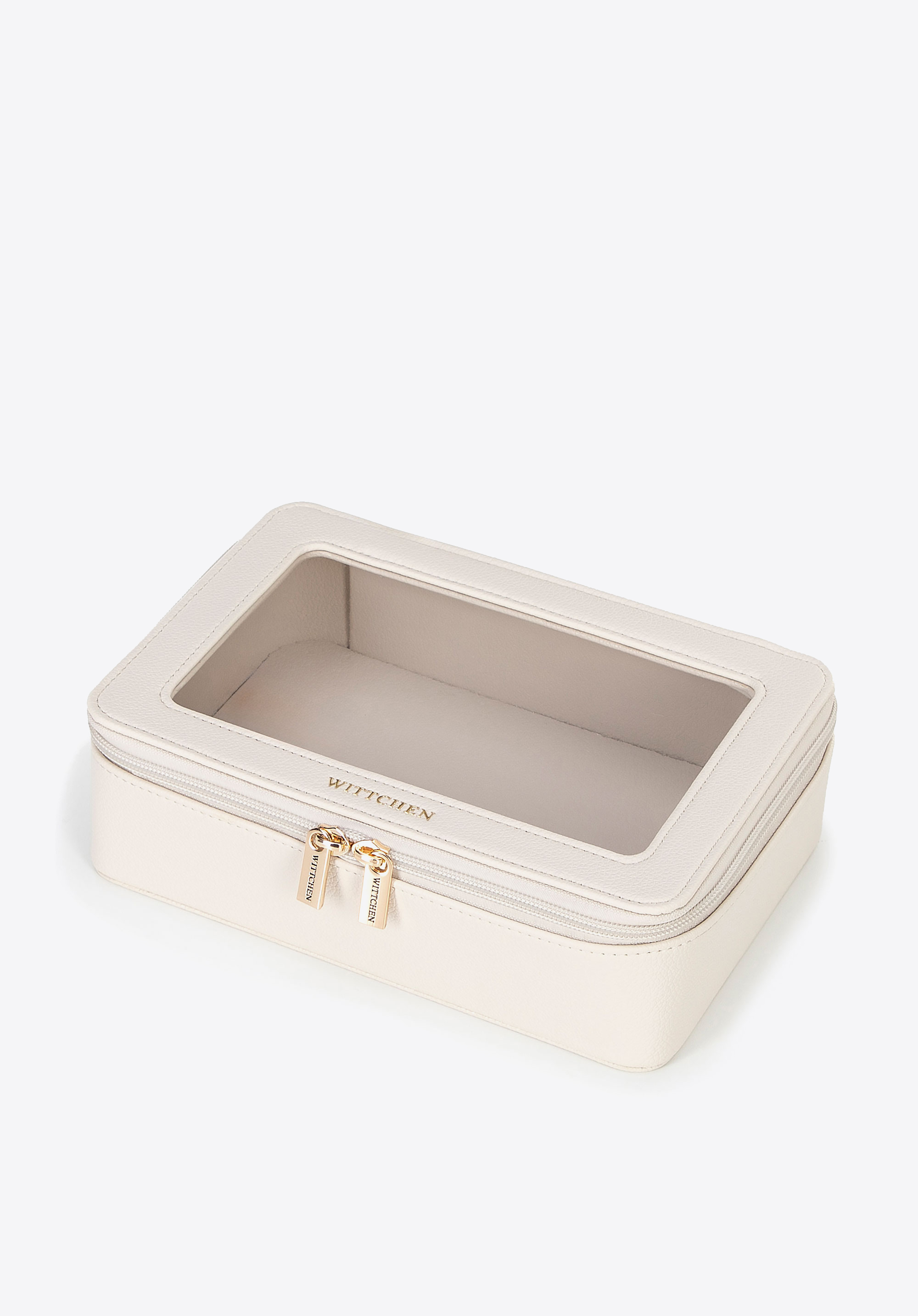 Kosmetiktasche aus Öko-Leder, Creme, 100-4Y-922-0, Bild 1