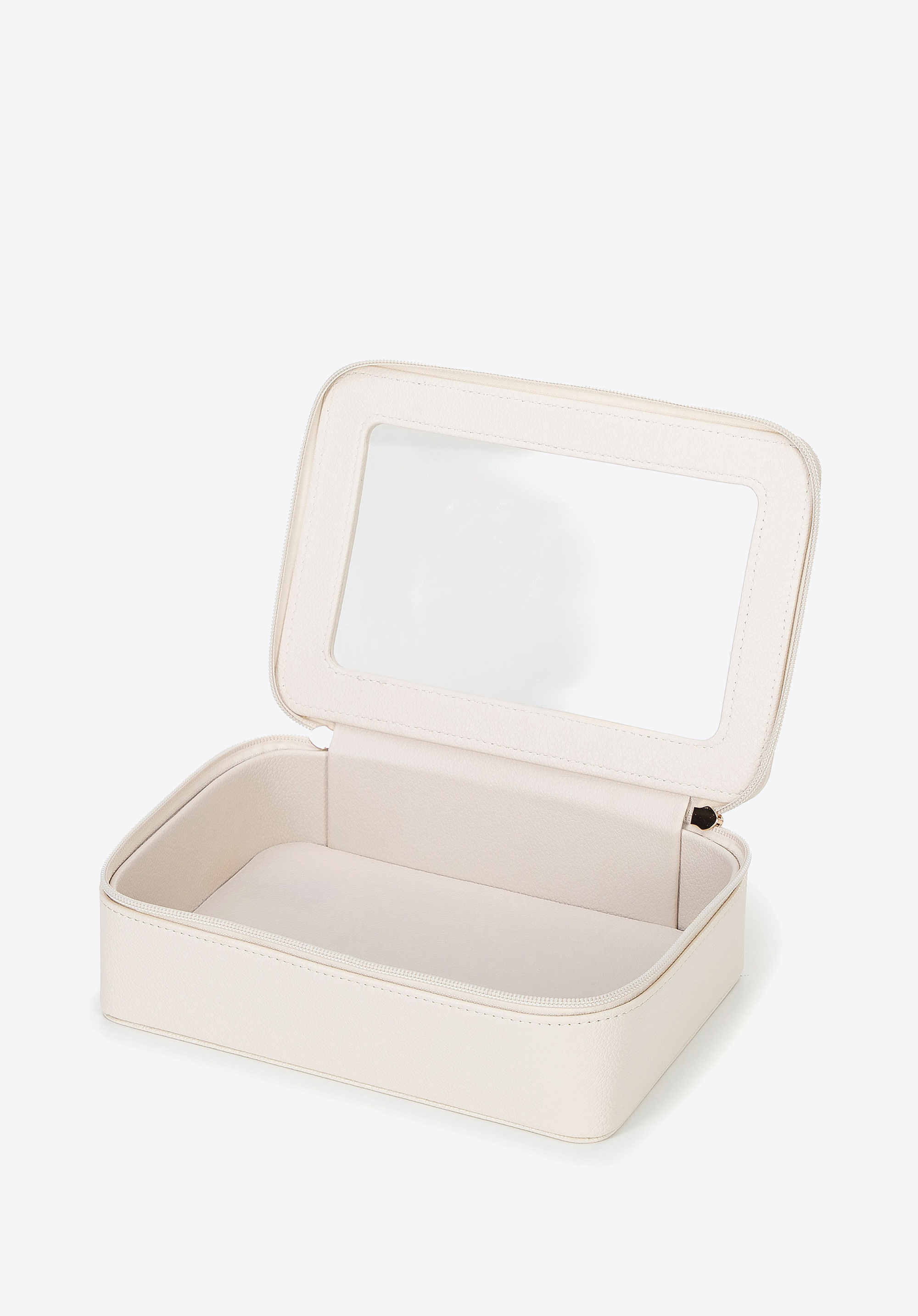 Kosmetiktasche aus Öko-Leder, Creme, 100-4Y-922-0, Bild 1