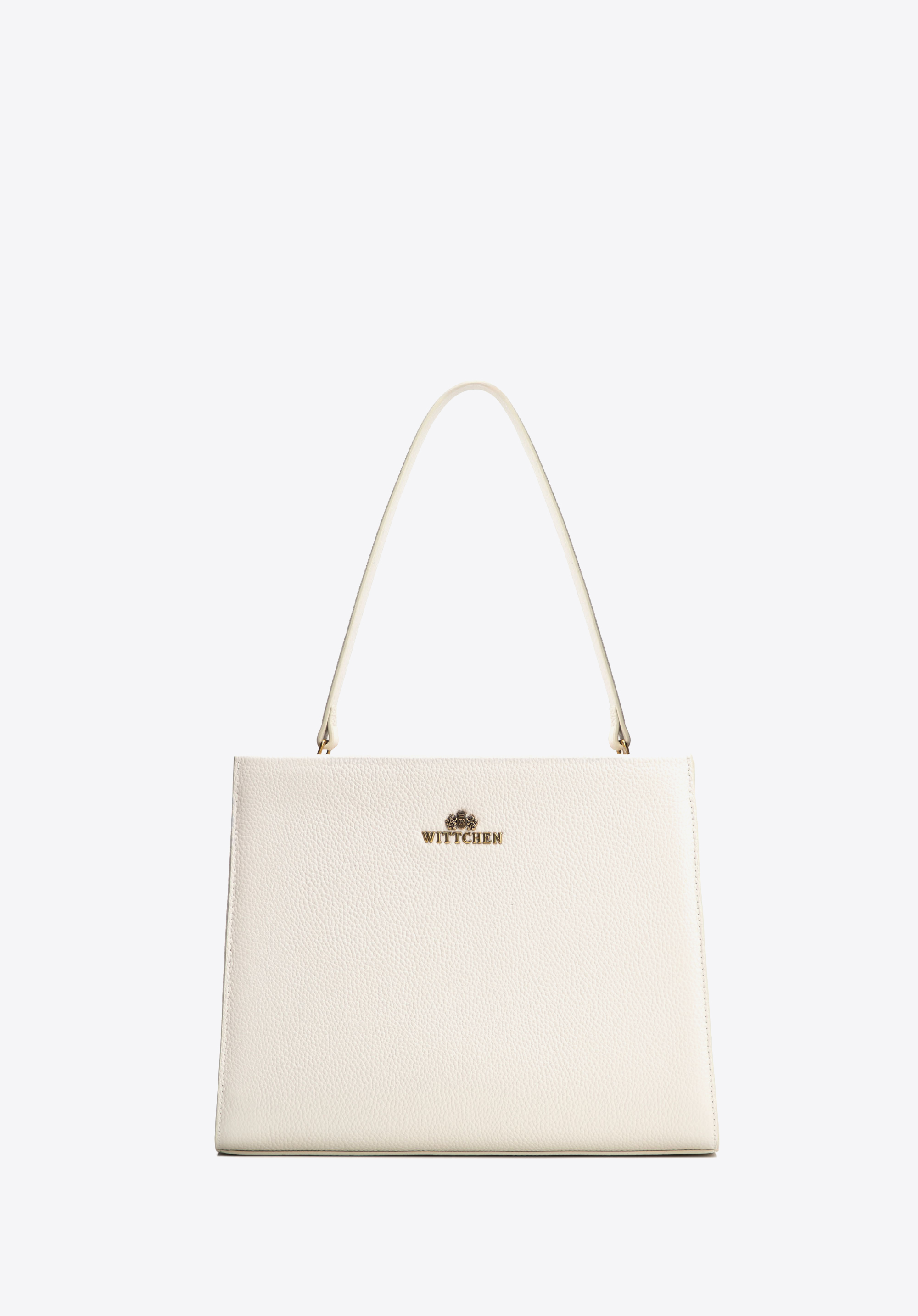 Leder Shopper Tasche, Creme, 100-4E-204-0, Bild 1