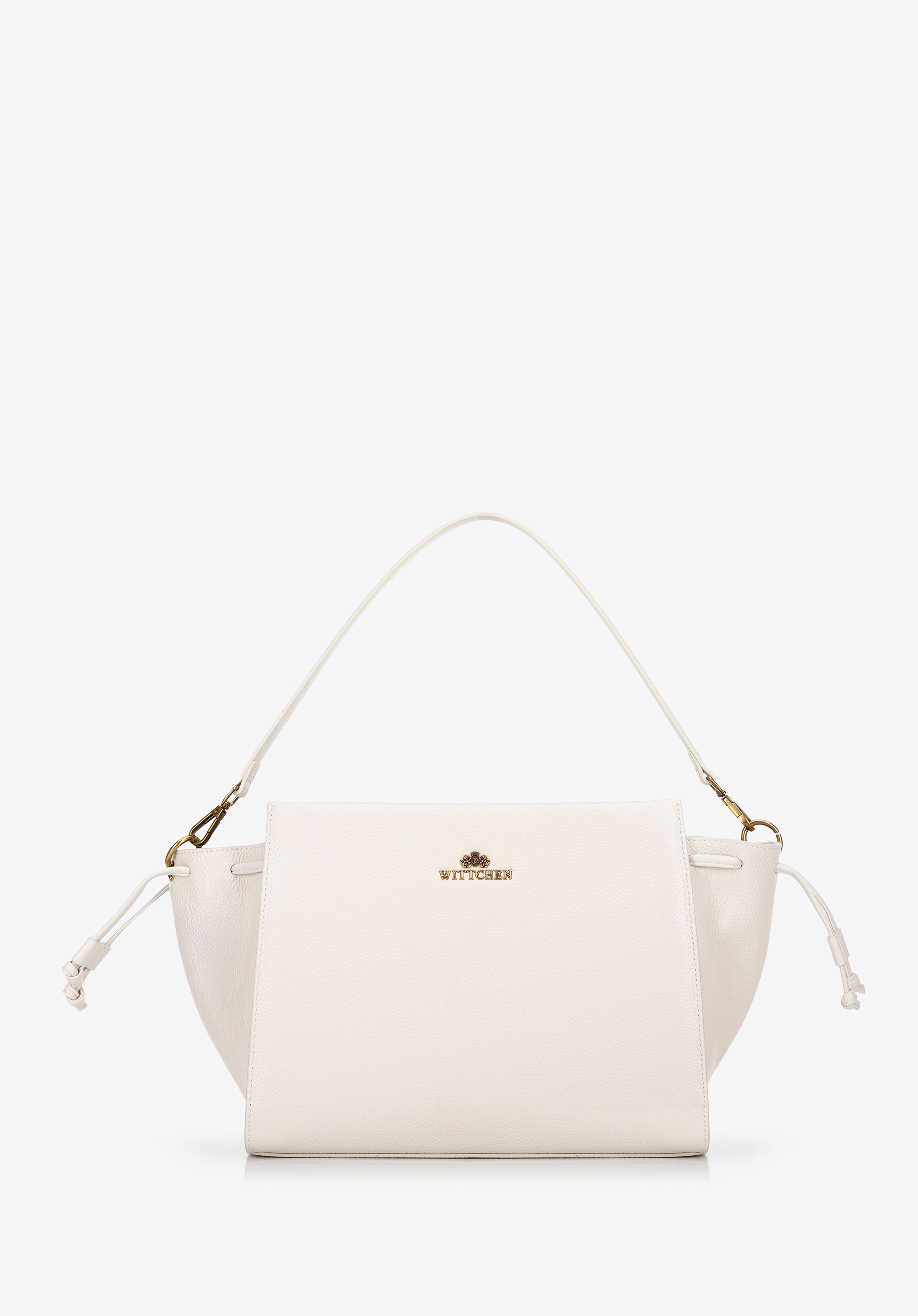 Leder Shopper Tasche, Creme, 100-4E-204-0, Bild 1