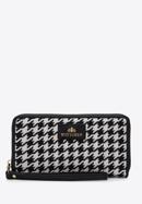 Gemusterte Damenbrieftasche, creme-schwarz, 97-1E-501-X1, Bild 1