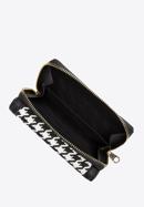Gemusterte Damenbrieftasche, creme-schwarz, 97-1E-500-X3, Bild 3