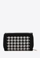 Gemusterte Damenbrieftasche, creme-schwarz, 97-1E-500-X4, Bild 4
