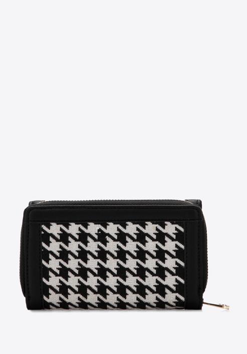 Gemusterte Damenbrieftasche, creme-schwarz, 97-1E-500-X3, Bild 4