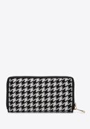 Gemusterte Damenbrieftasche, creme-schwarz, 97-1E-501-X3, Bild 4