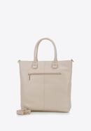 Shopper-Tasche aus Echtleder mit Flechtmuster, Creme, 94-4E-900-0, Bild 2