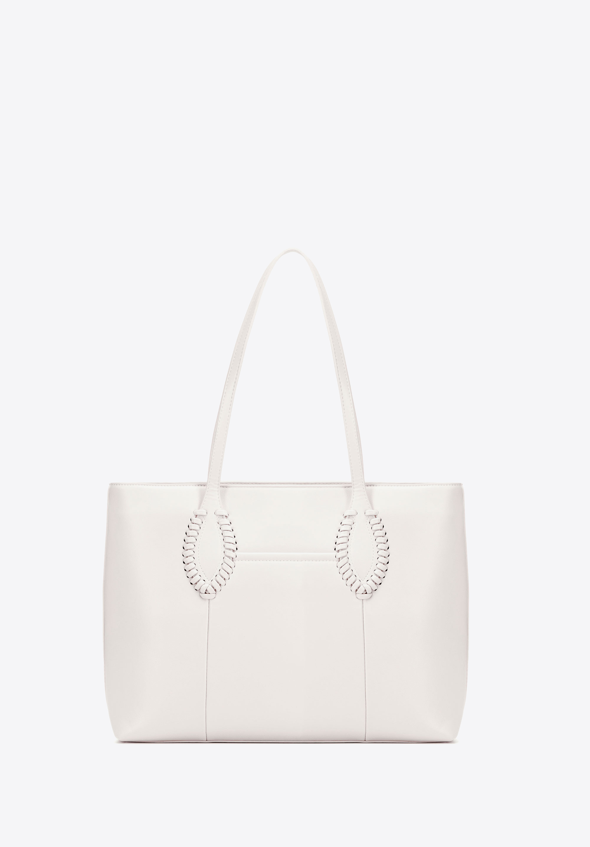 Shopper Tasche aus Öko-Leder für Damen, Creme, 100-4Y-234-0, Bild 1