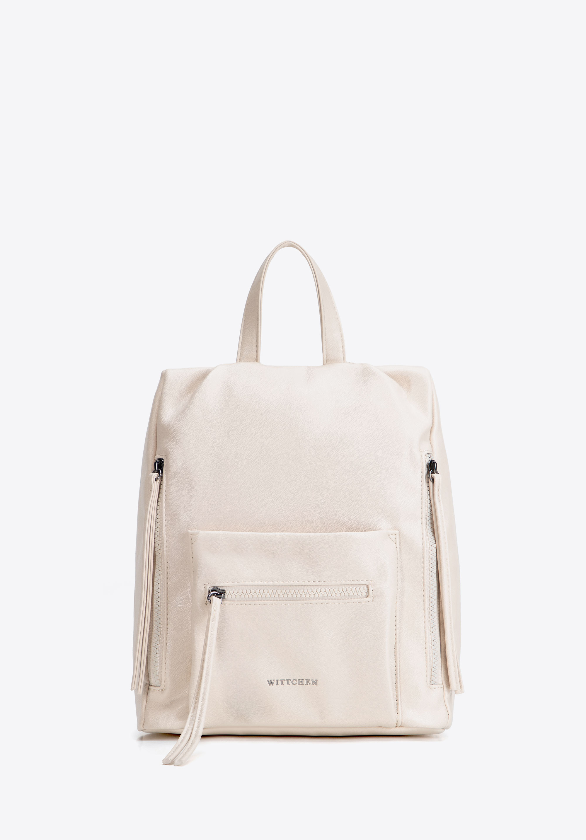 Urbaner Damenrucksack mit praktischen Fächern, Creme, 103-4Y-510-0, Bild 1