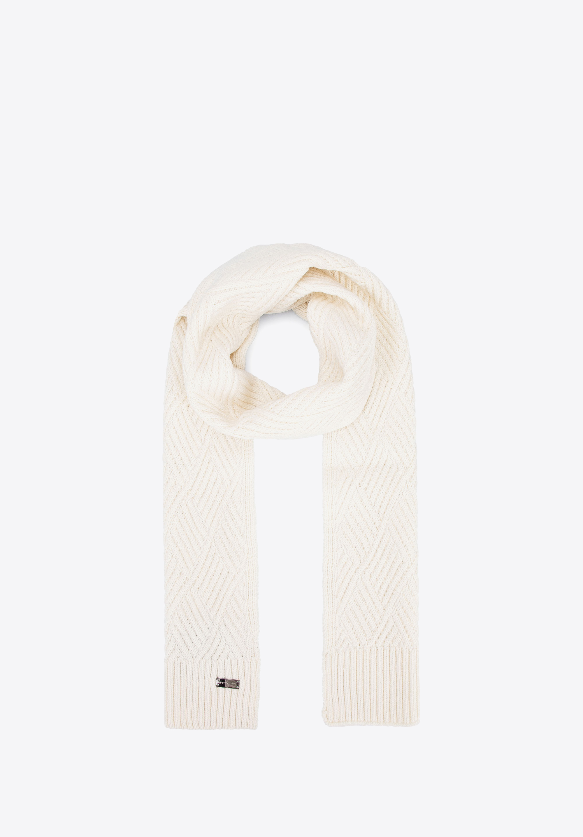Winterschal für Damen, Creme, 95-7F-002-0, Bild 1