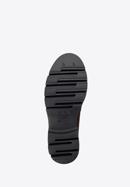 Dámské kožené boty s přezkou na platformě, černá, 98-D-103-1-38_5, Obrázek 6