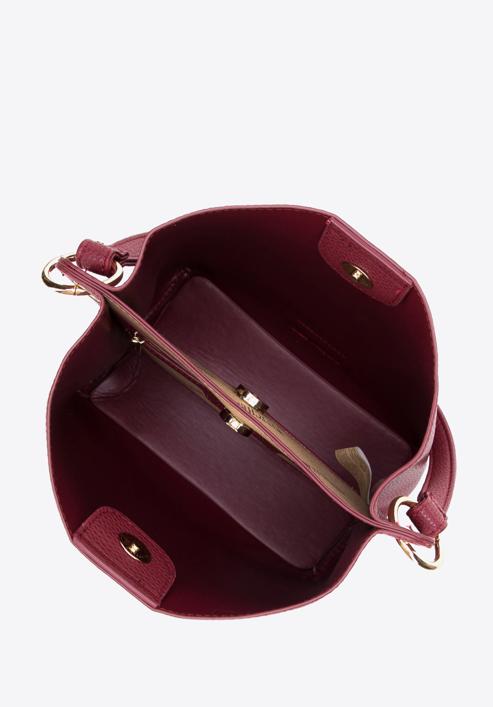 Dvoukomorová dámská kabelka z ekologické kůže s pouzdrem, dar red, 97-4Y-239-1, Obrázek 5