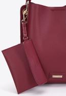 Dvoukomorová dámská kabelka z ekologické kůže s pouzdrem, dar red, 97-4Y-239-4, Obrázek 6