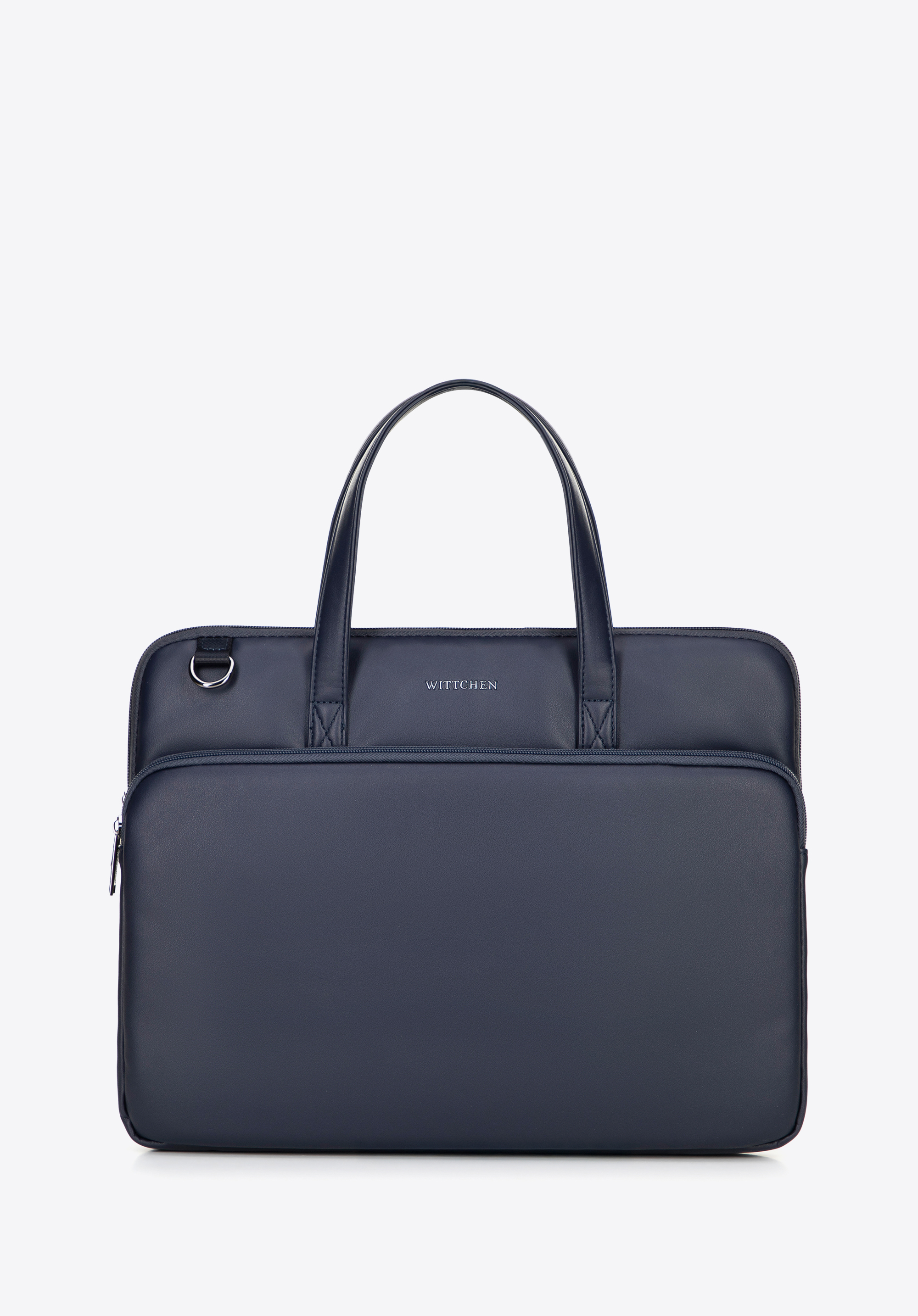 16“ Laptop-Tasche aus Öko-Leder für Herren, dunkelblau, 100-3P-900-7, Bild 1