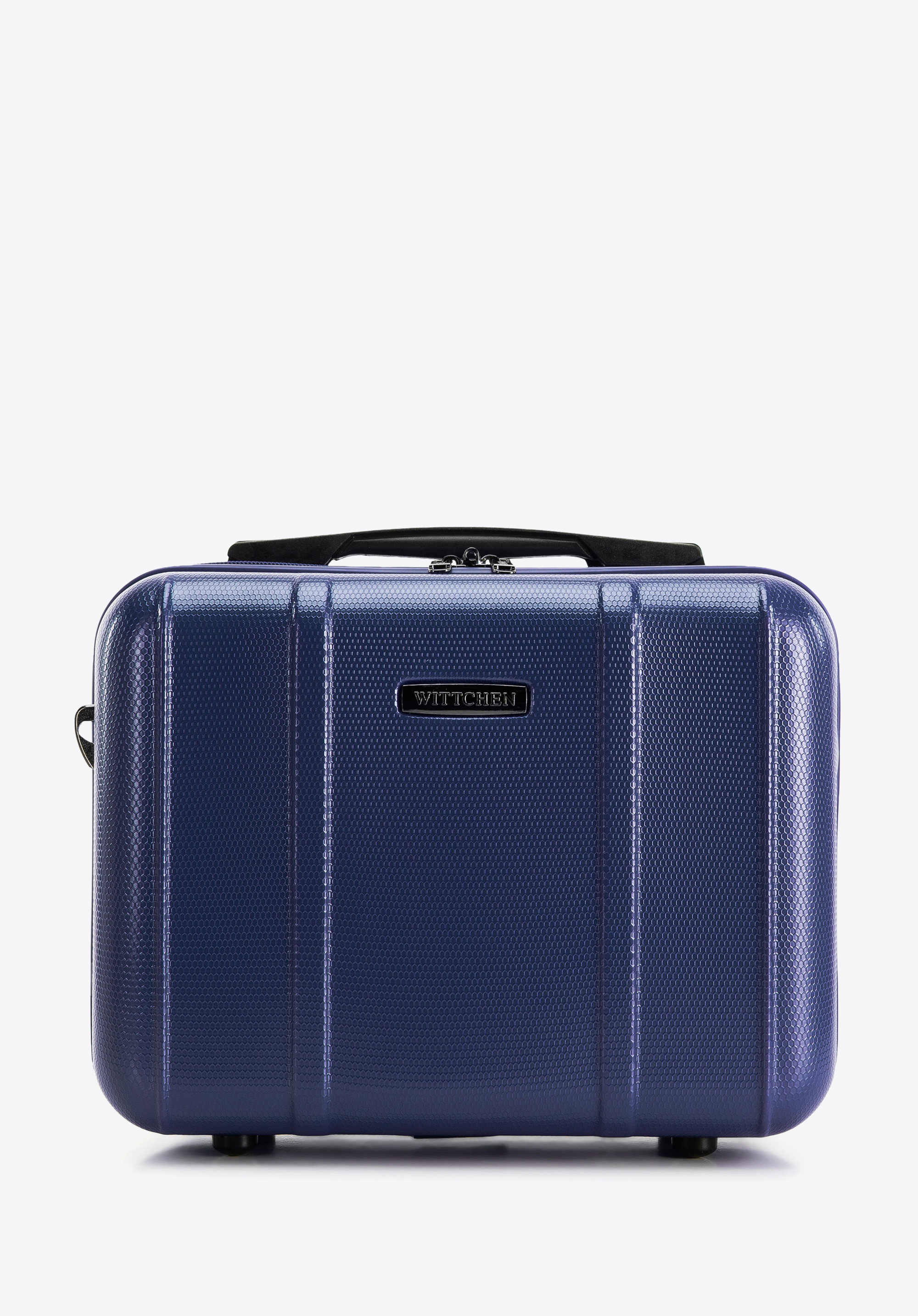 Beauty Case  aus Polycarbonat mit vertikaler Prägung